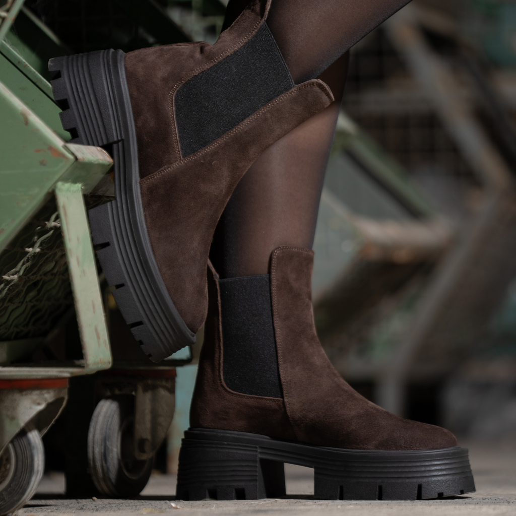 Chelsea Suede Chocolat