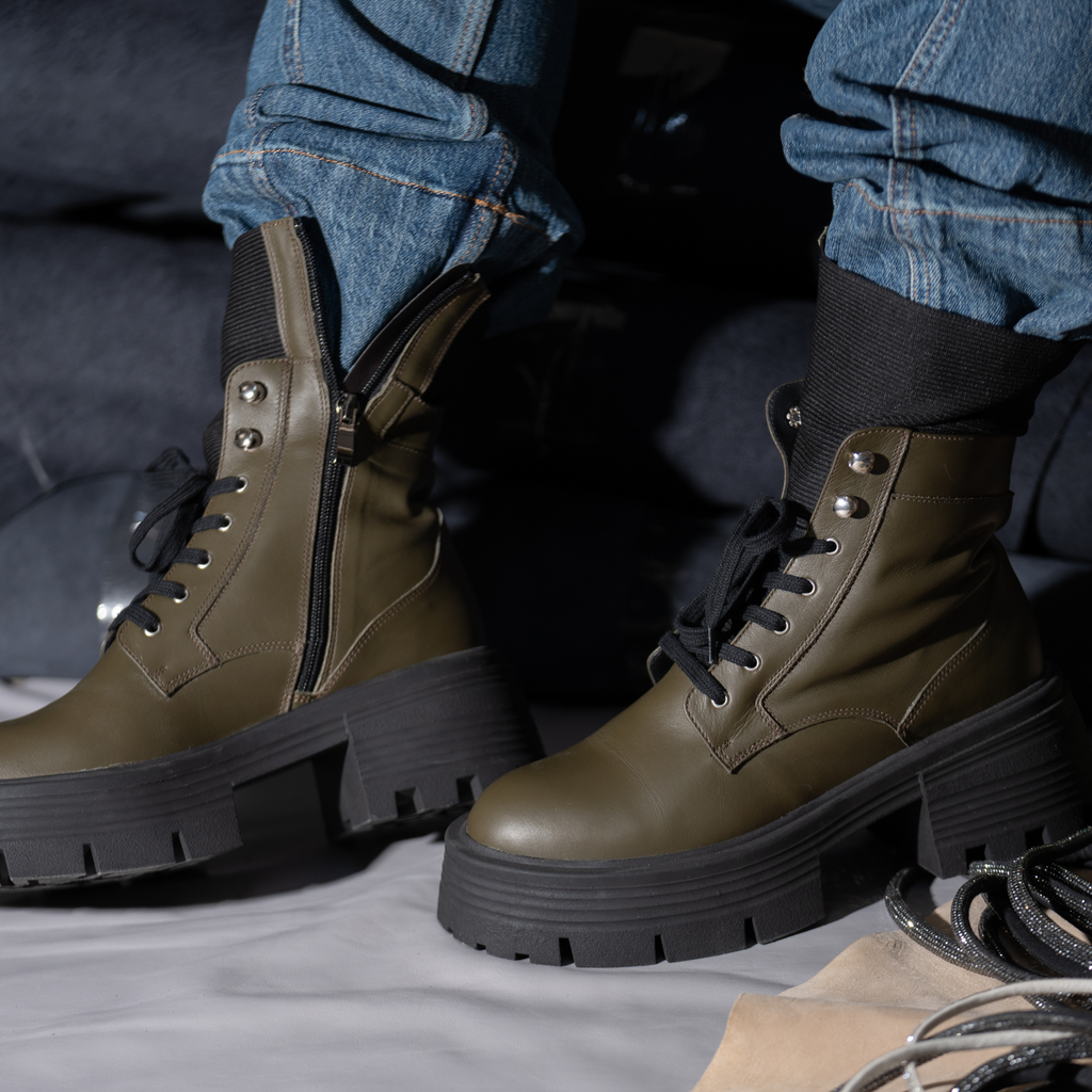 Brodequin Vert | Chaussette