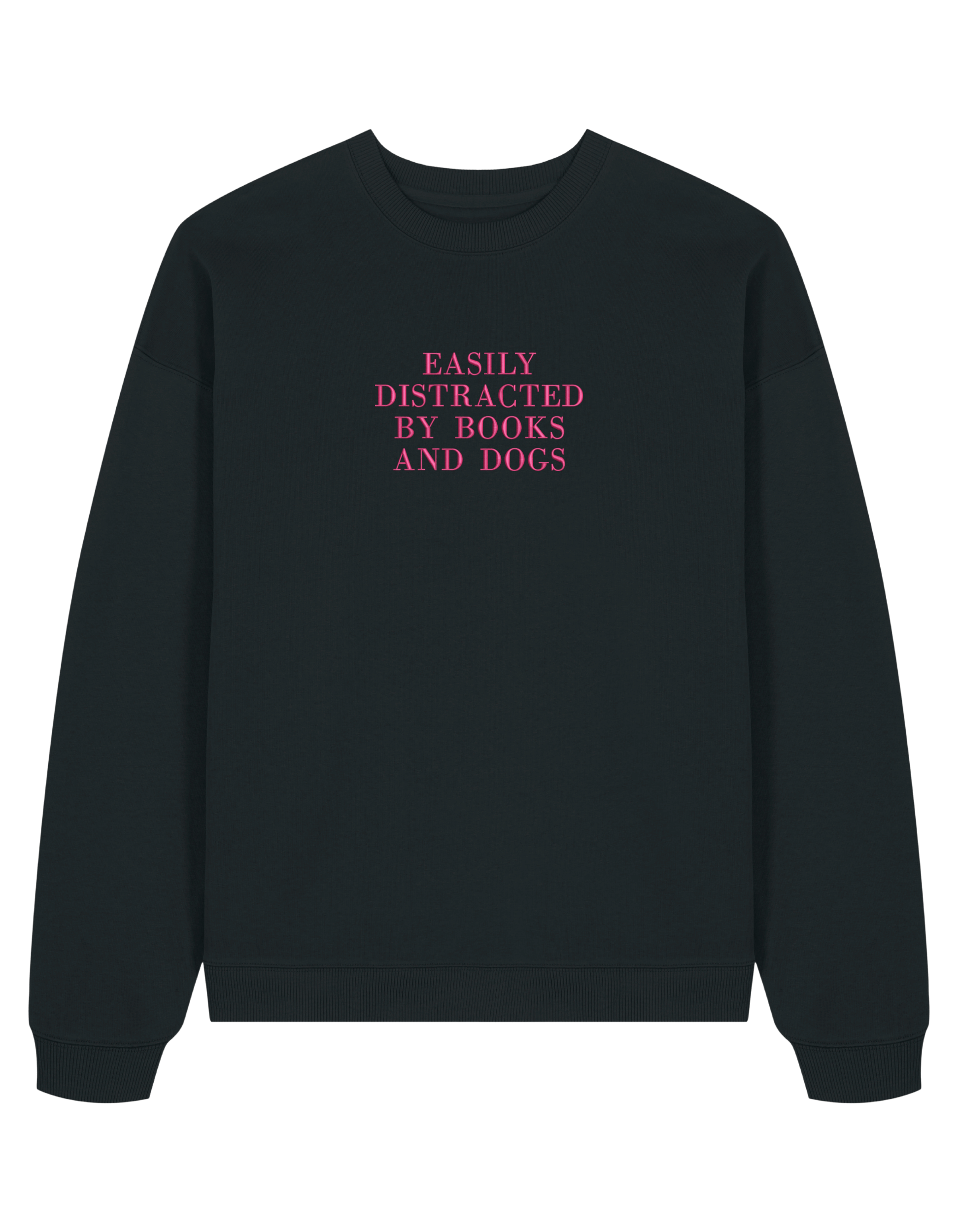 Distracted sweatshirt bookish