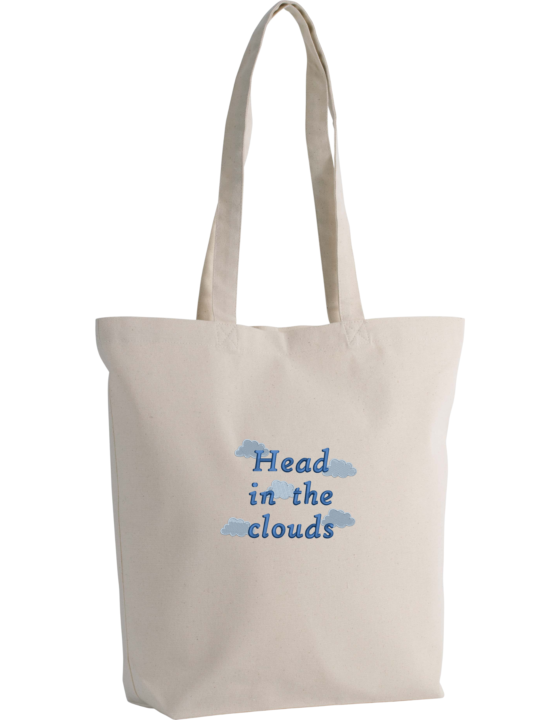 Head in the clouds tote bag