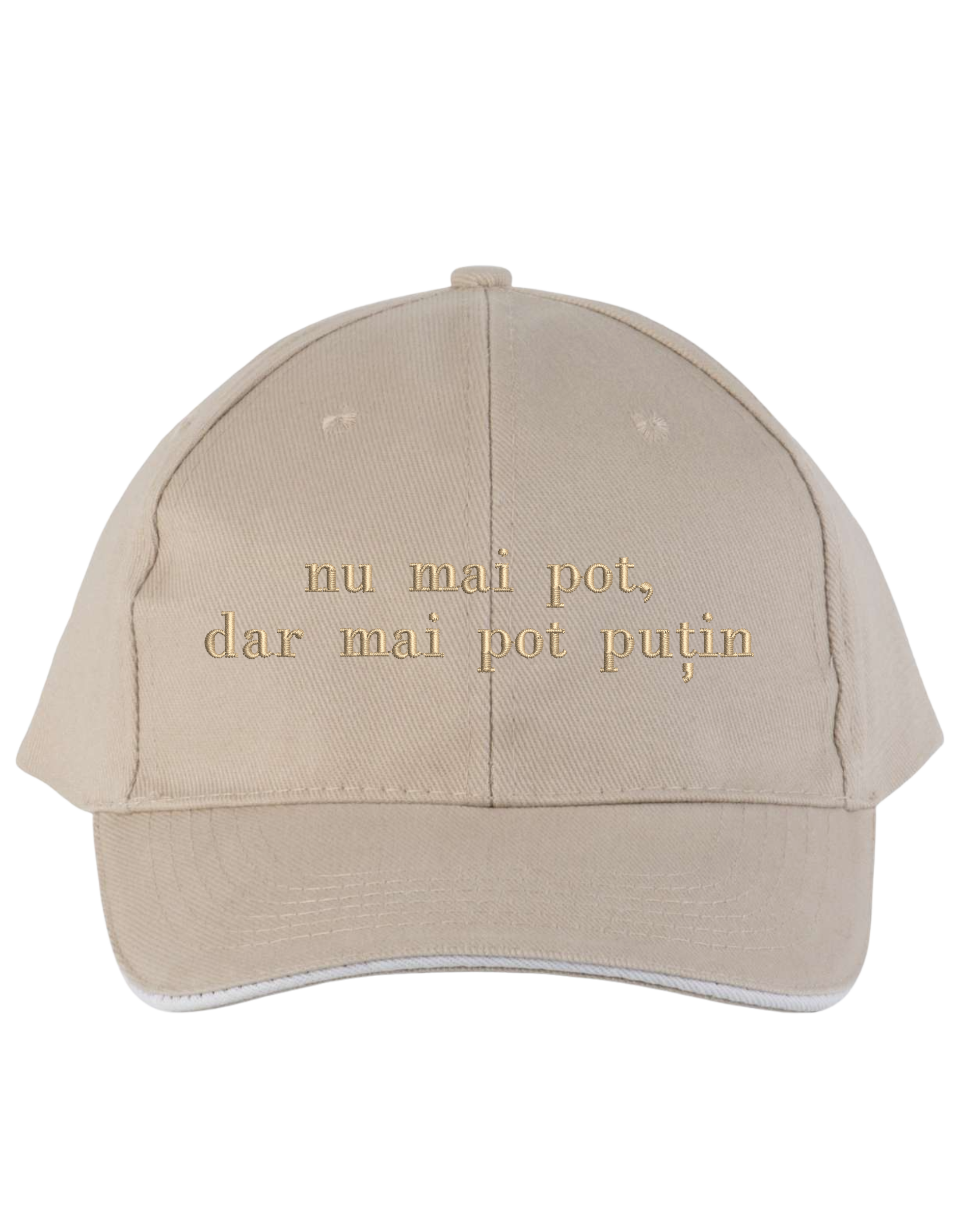 Sapca unisex Mai pot putin brodata