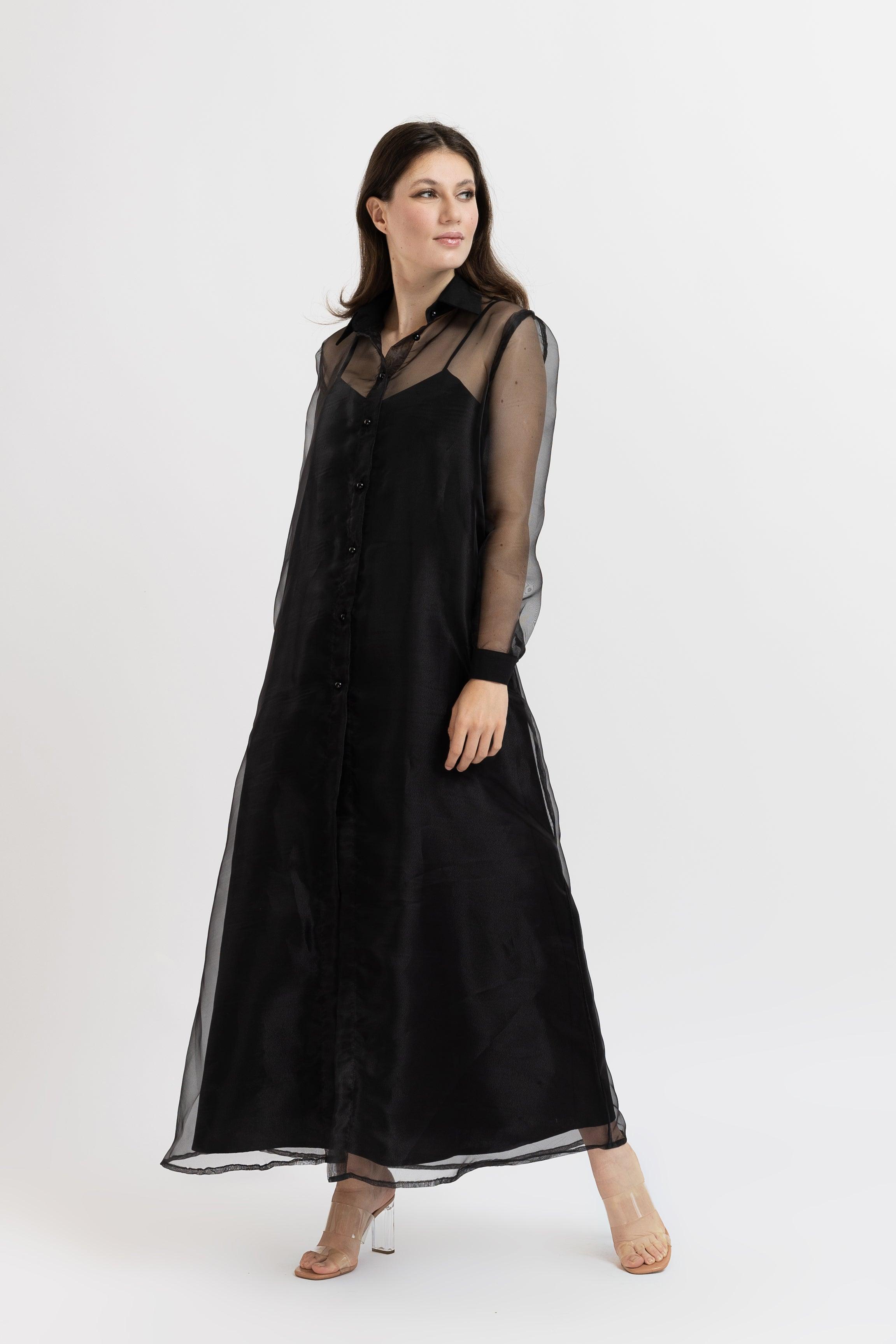 Set Jacheta din Organza + Rochie din Bumbac