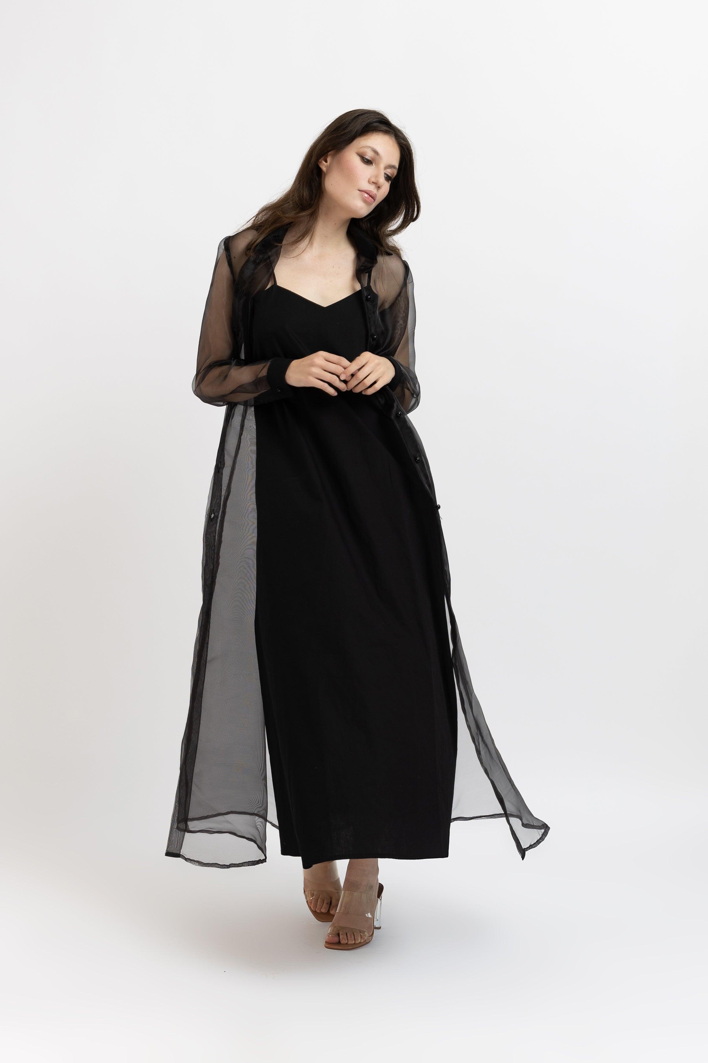 Set Jacheta din Organza + Rochie din Bumbac