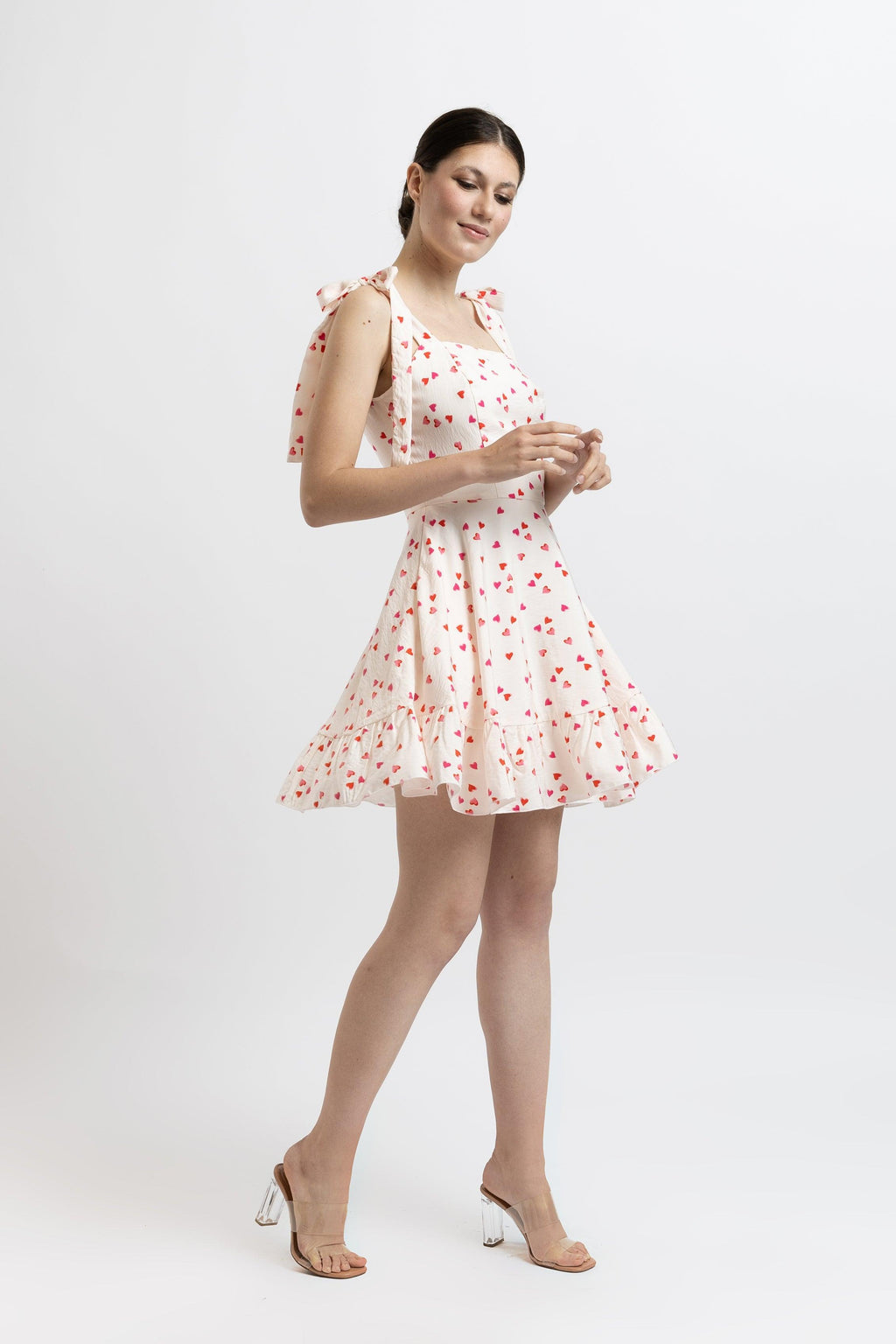 Rochie Scurta din Bumbac Satinat