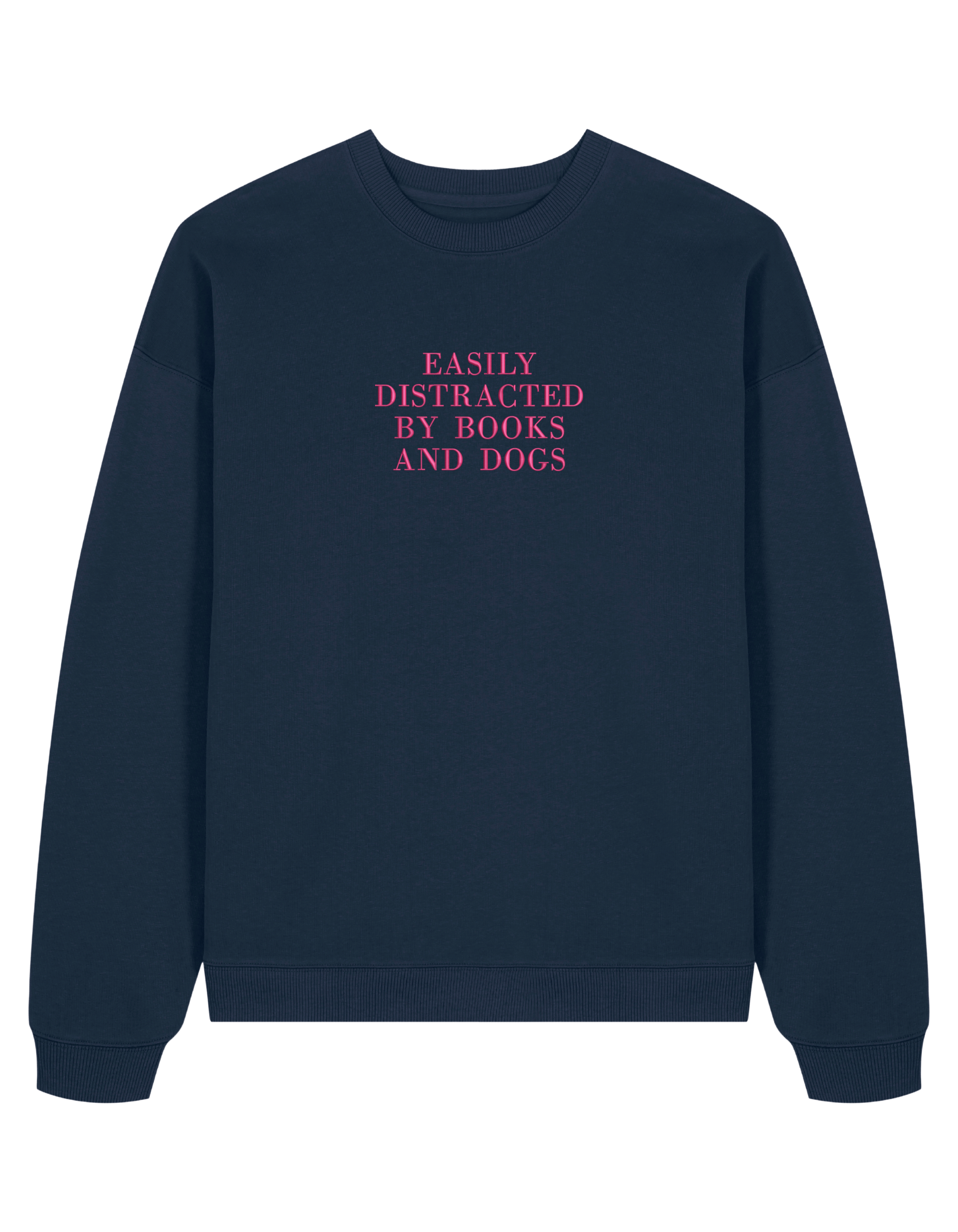 Distracted sweatshirt bookish