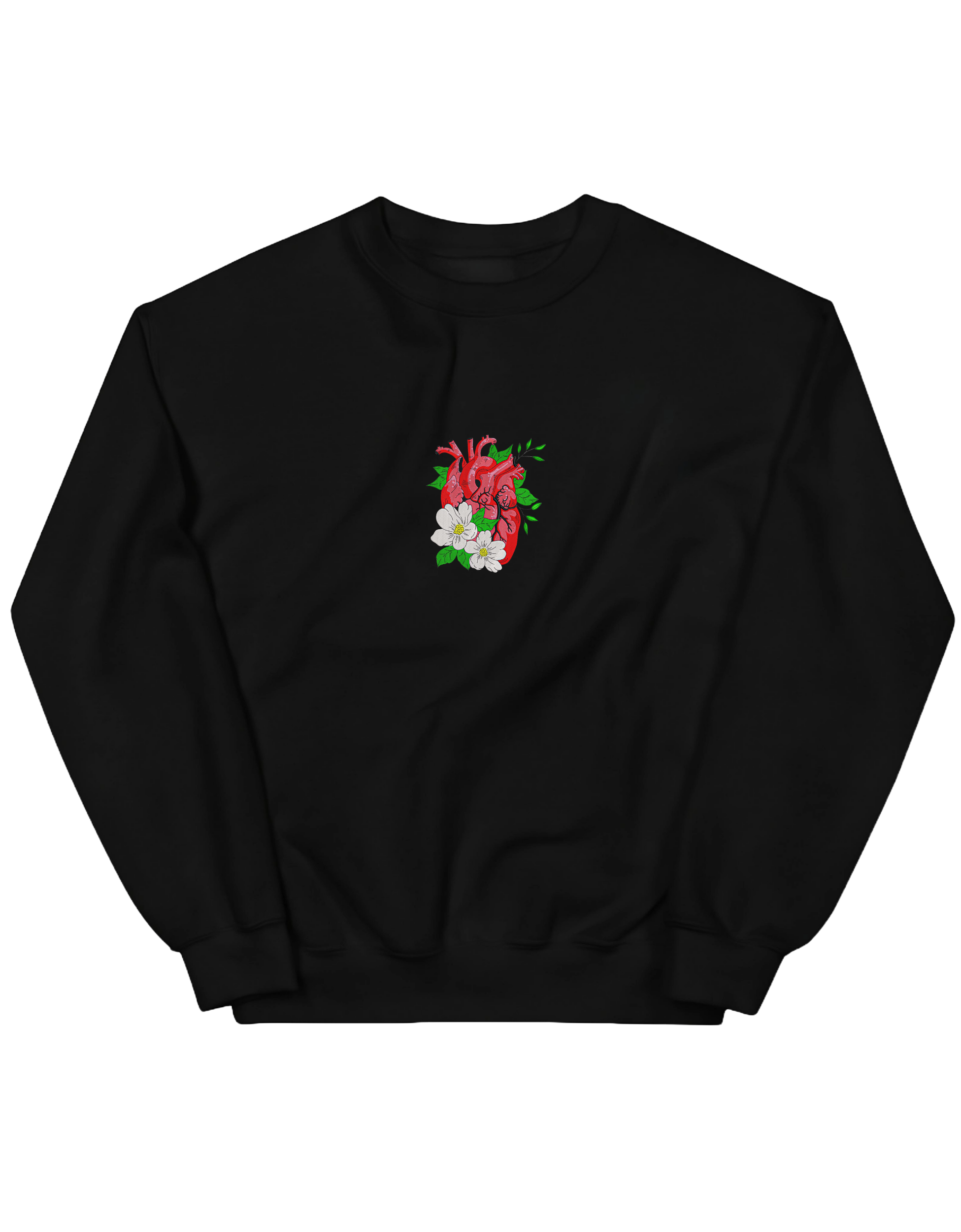 Floral heart sweatshirt