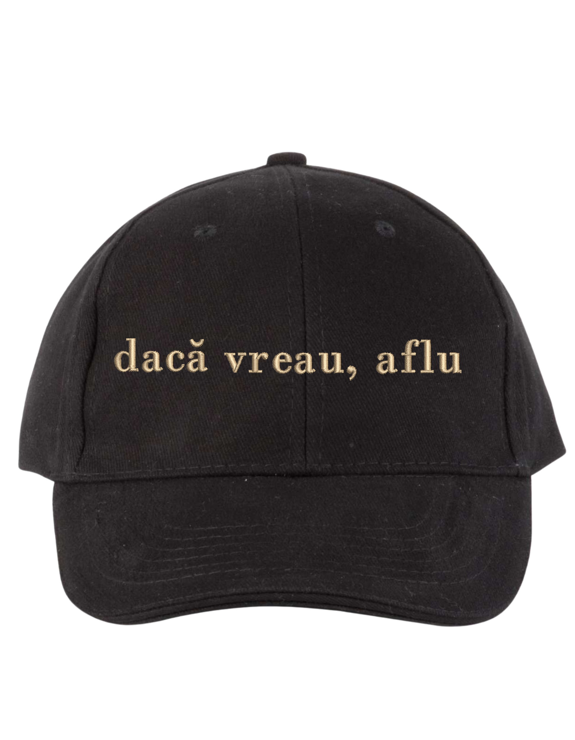Sapca unisex Daca vreau, aflu brodata