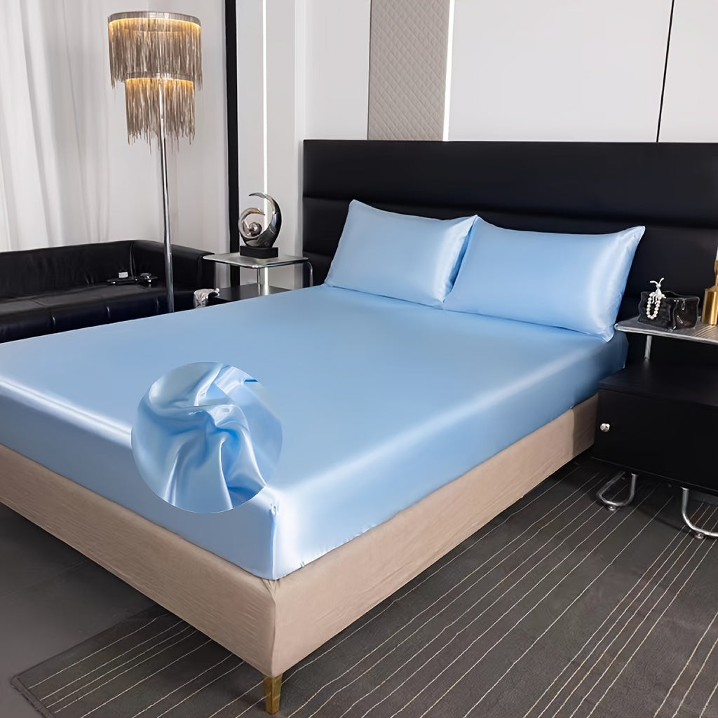 2/3pcs of satin solid color bedding