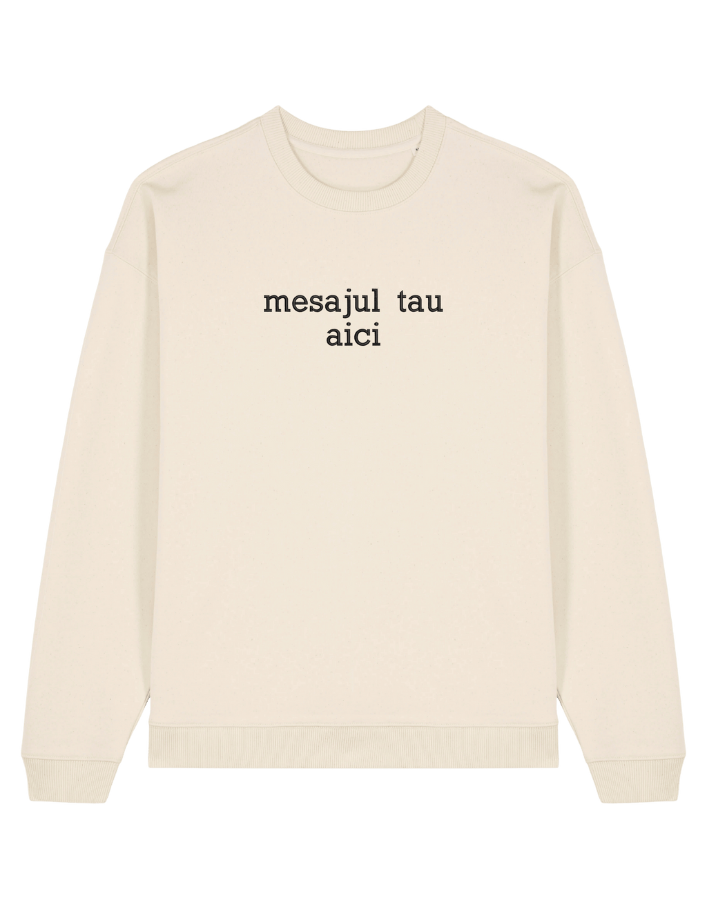 Sweatshirt personalizat font sherif