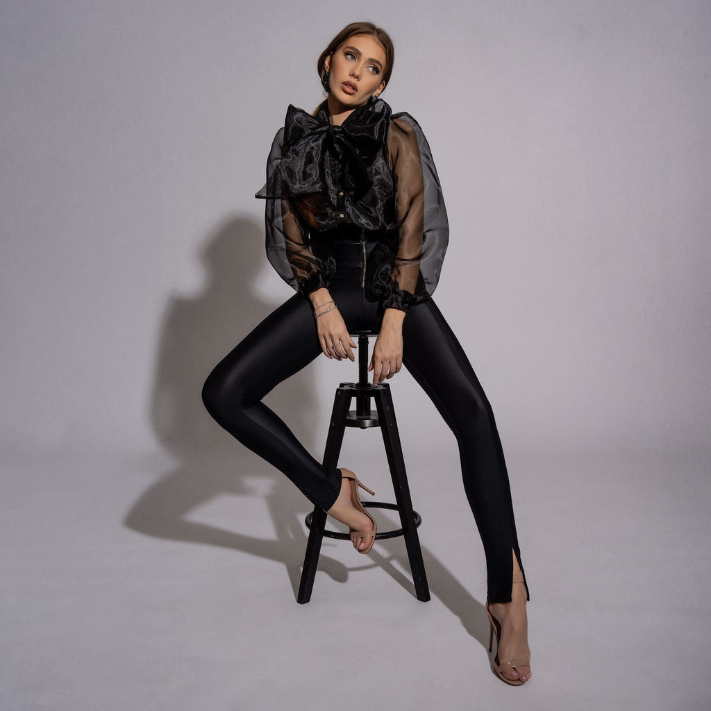 Pantaloni tip pana, eleganti din lycra Endless