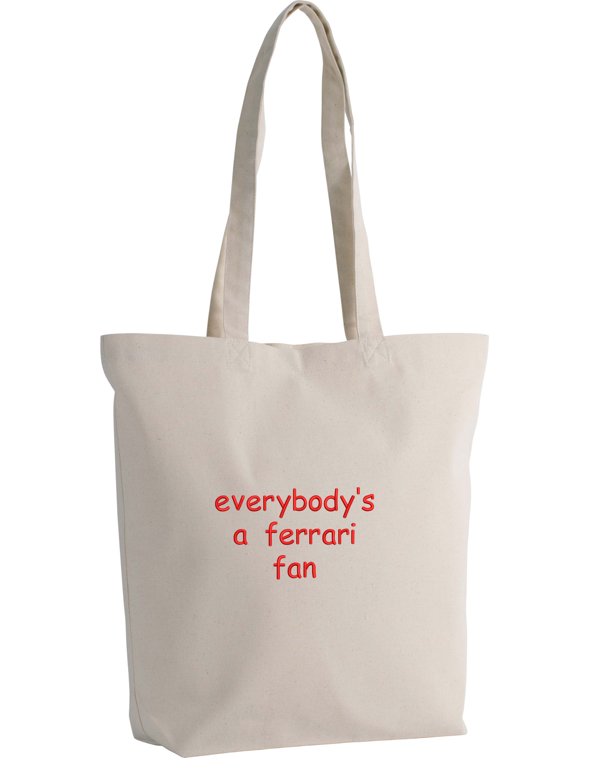 Ferrari fan tote bag
