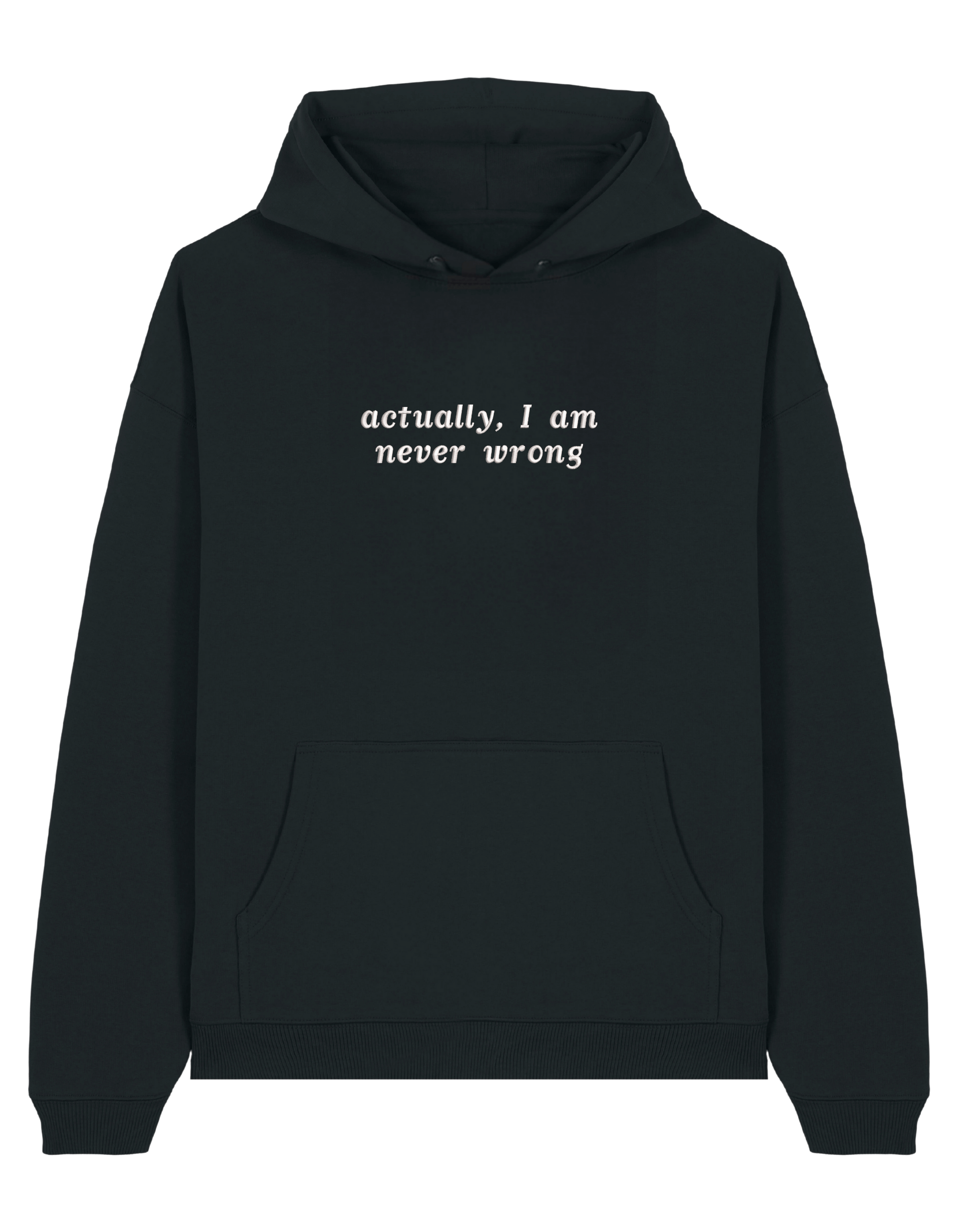 Never wrong hoodie mesaje