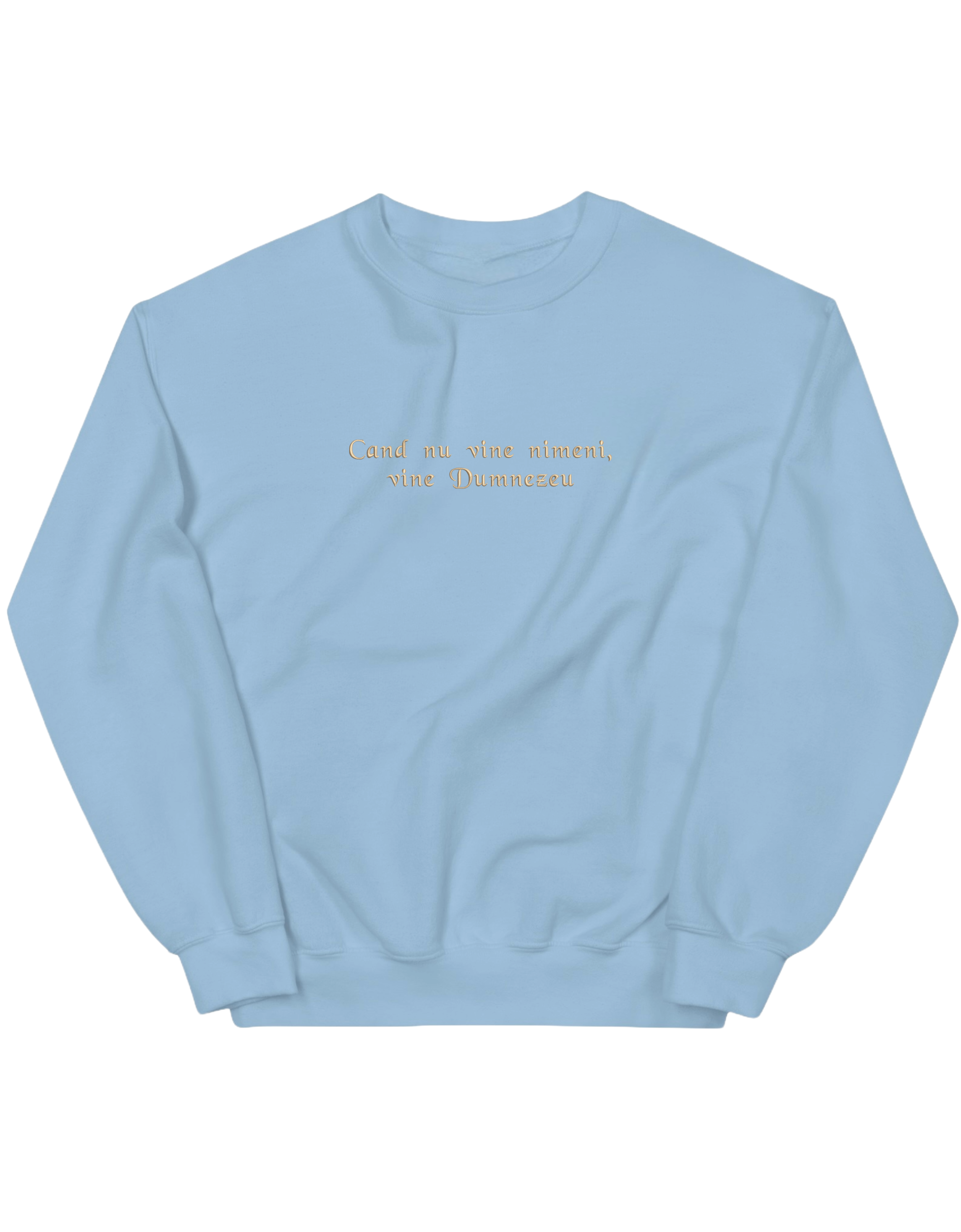 Dumnezeu sweatshirt