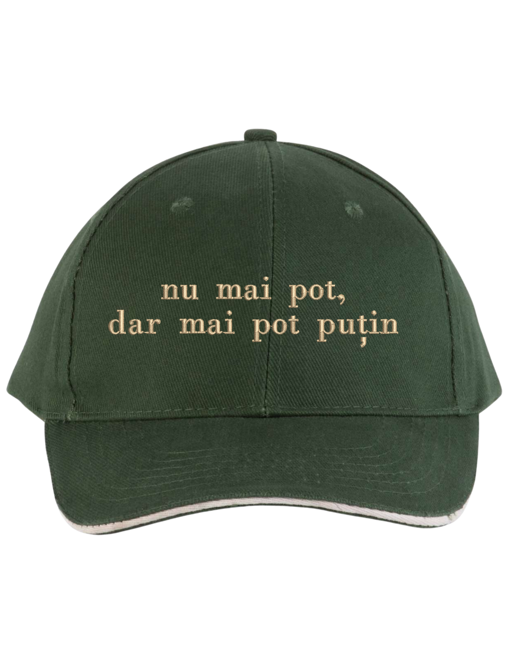 Sapca unisex Mai pot putin brodata