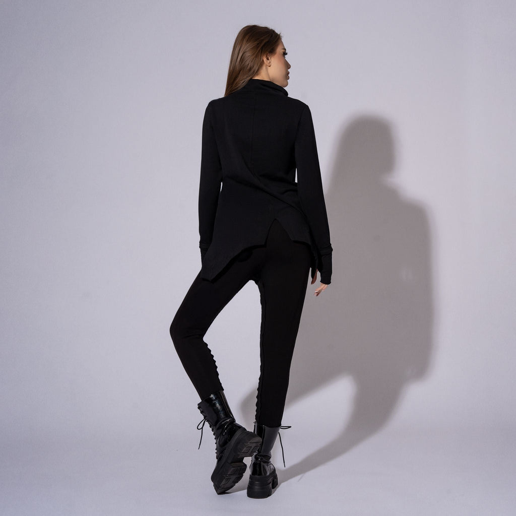 Trening dama negru din bumbac N⁰1