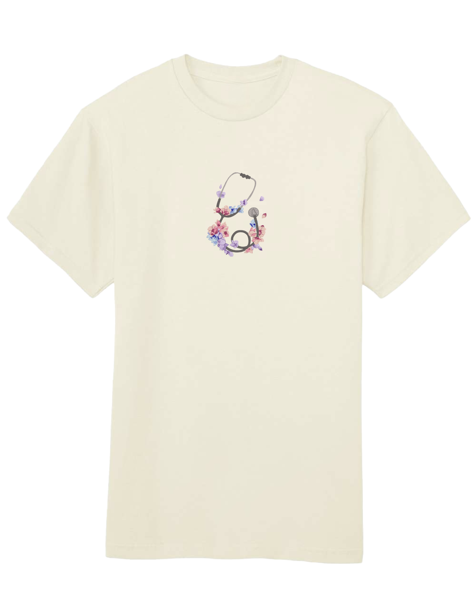 Stetoscop floral tricou