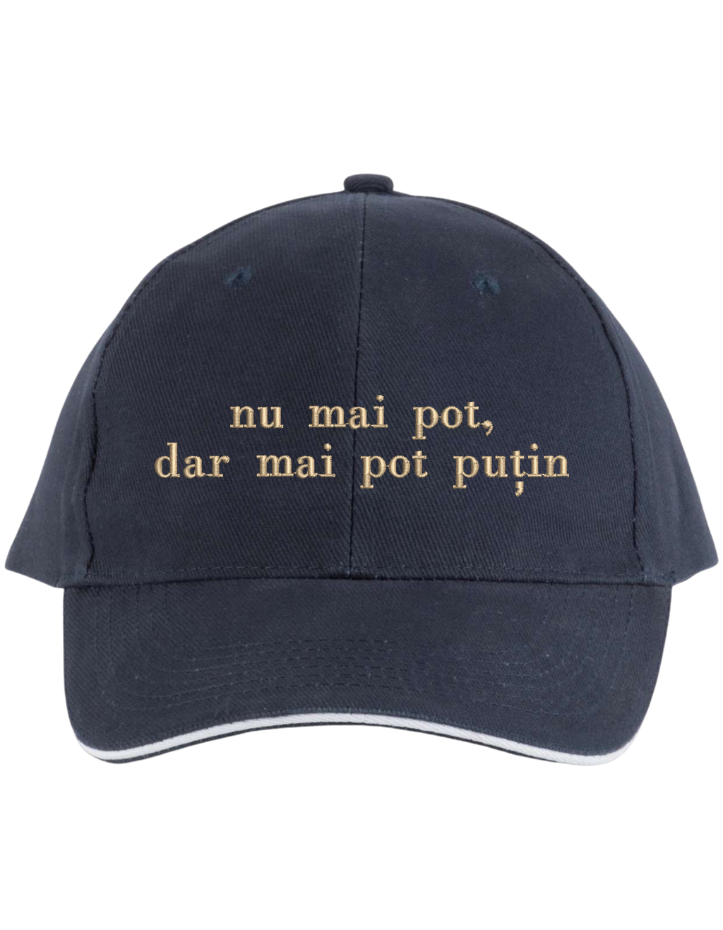 Sapca unisex Mai pot putin brodata