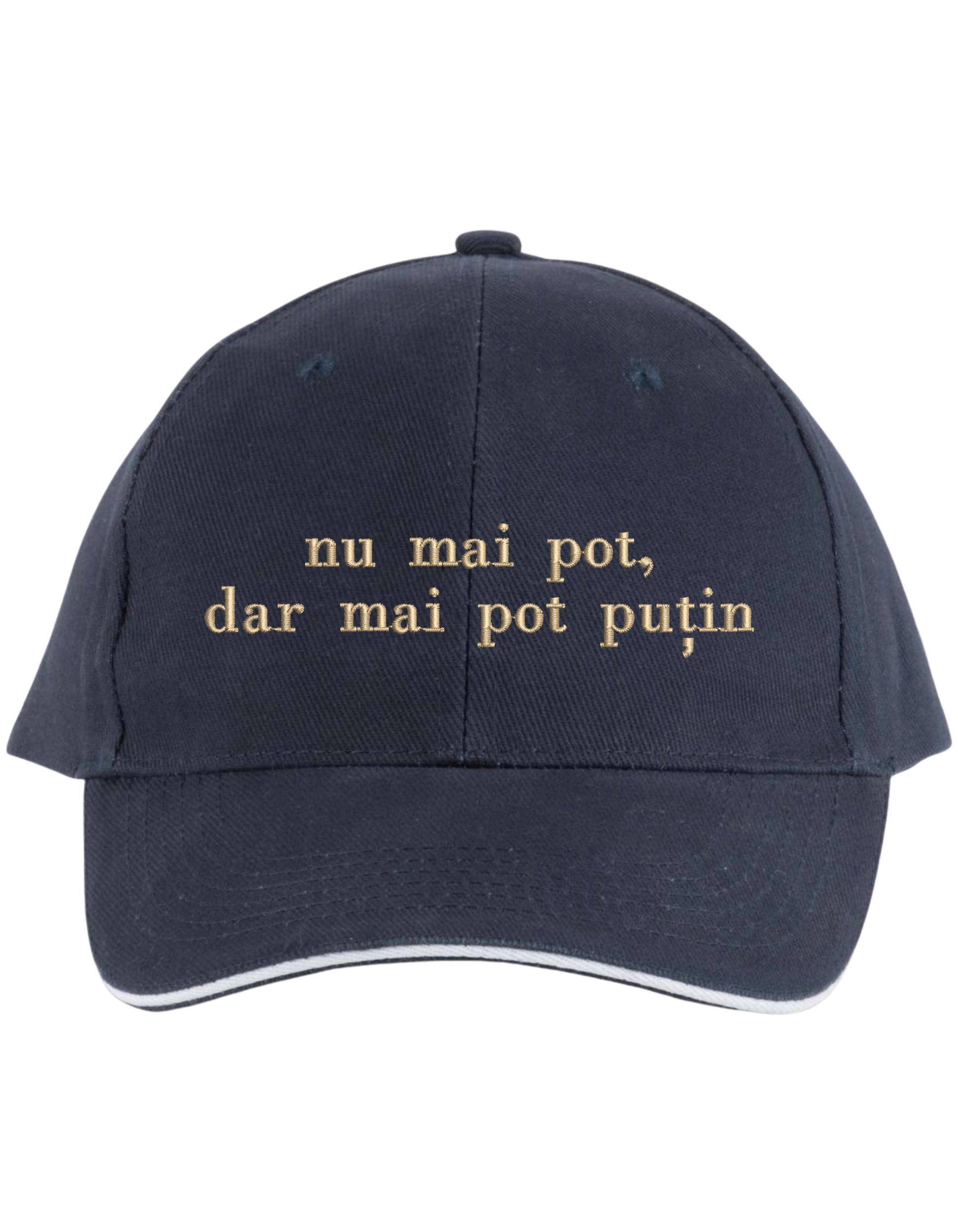 Sapca unisex Mai pot putin brodata