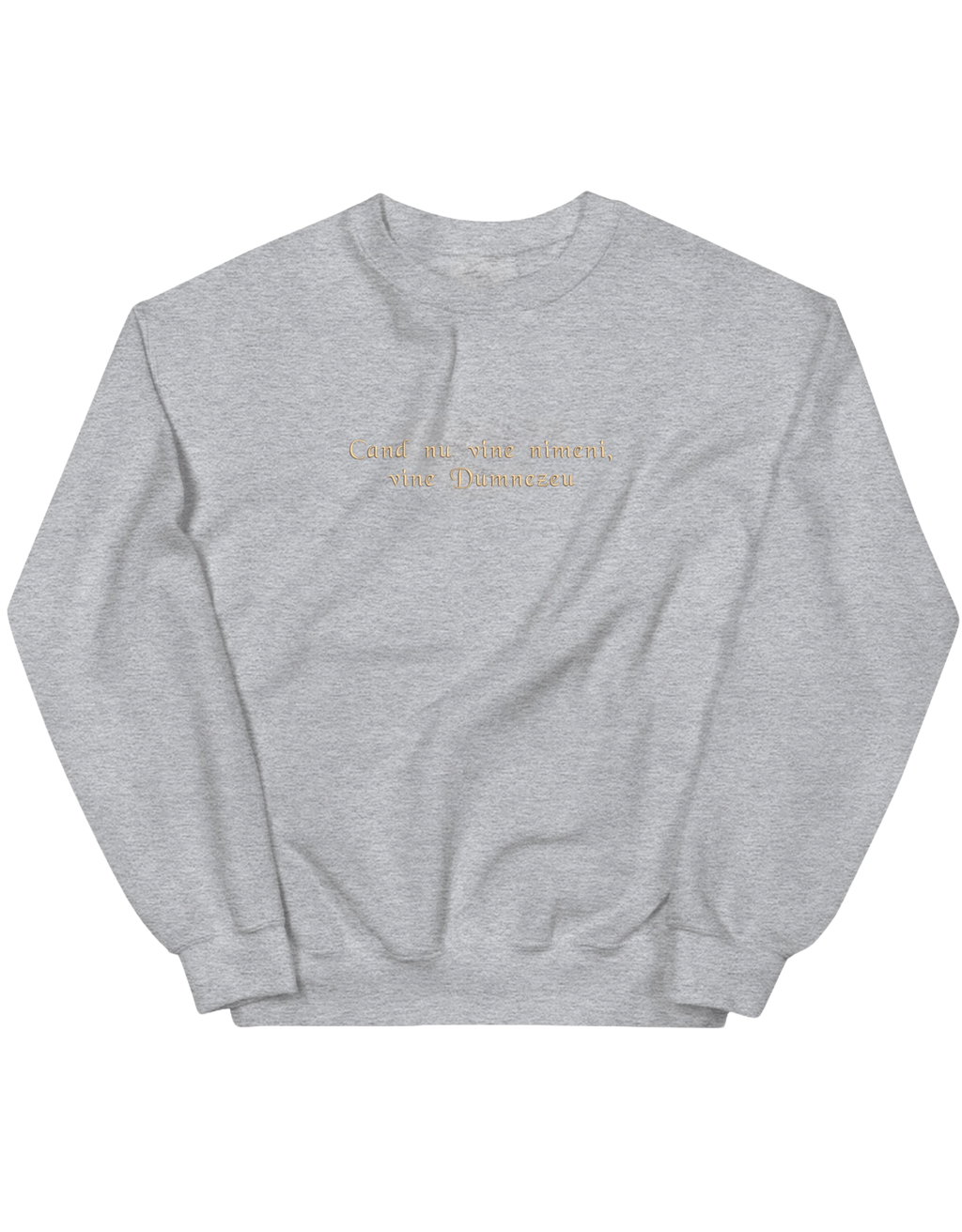 Dumnezeu sweatshirt