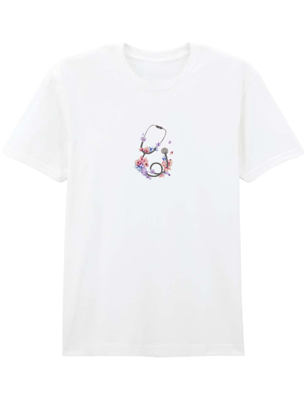 Stetoscop floral tricou