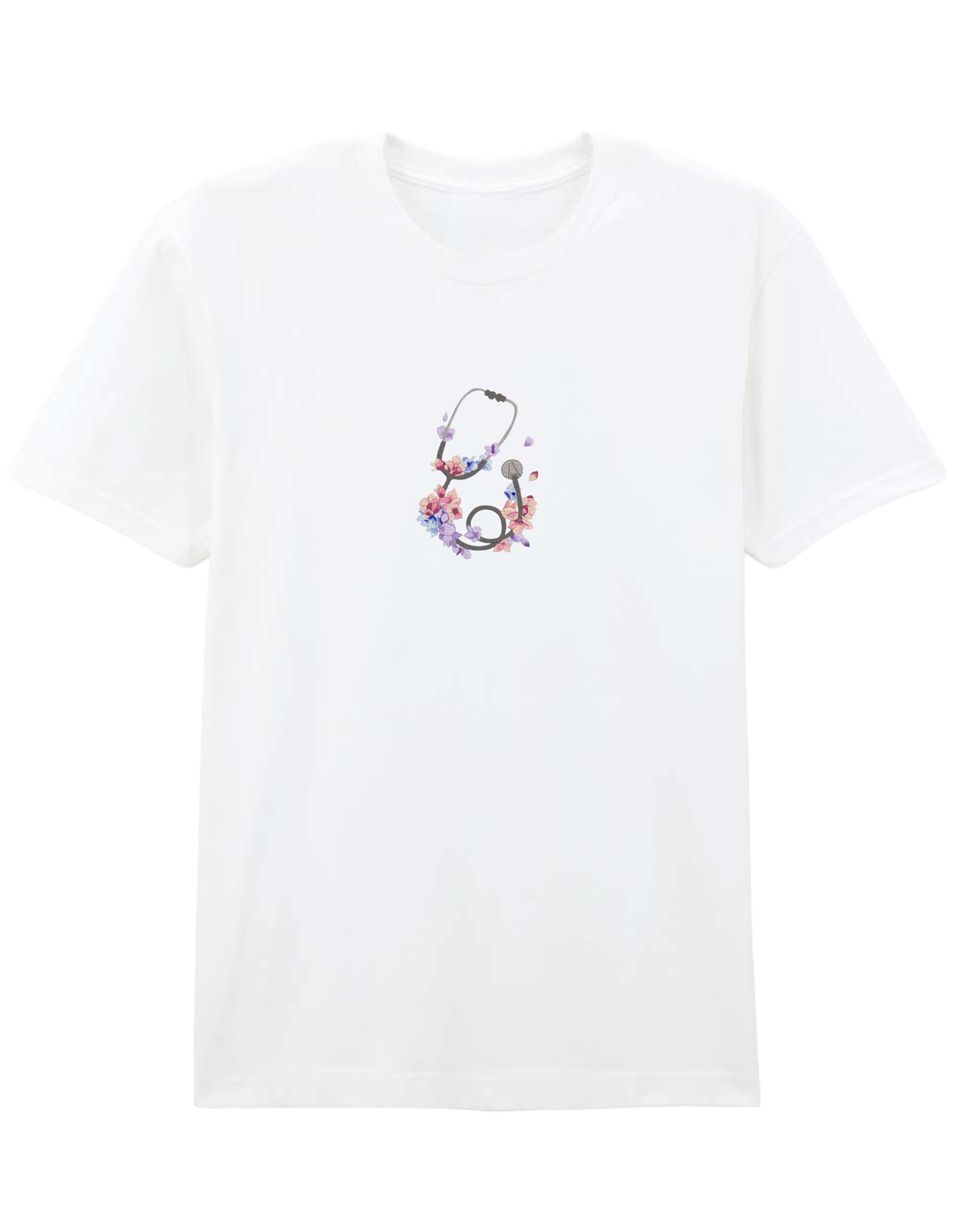 Stetoscop floral tricou