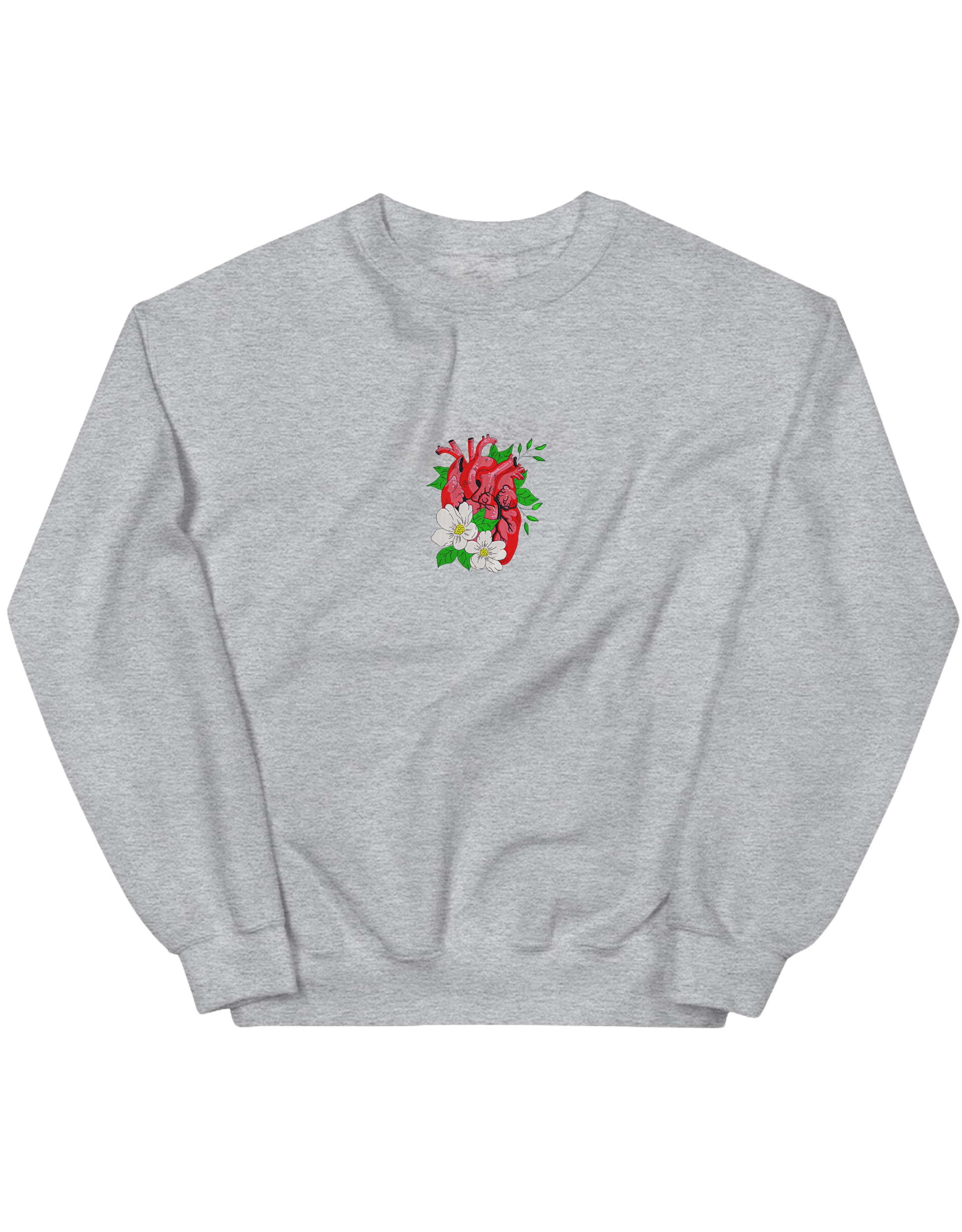 Floral heart sweatshirt