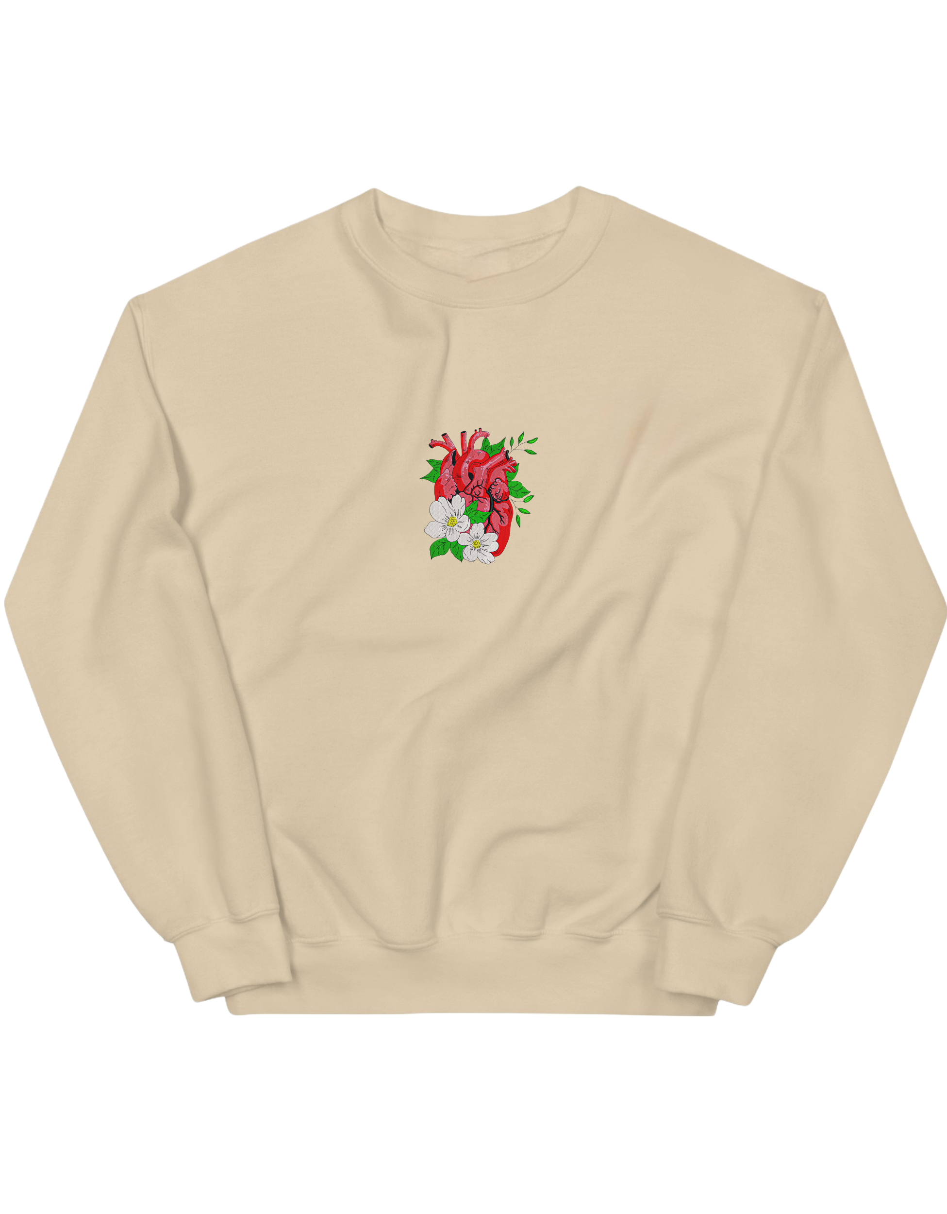 Floral heart sweatshirt