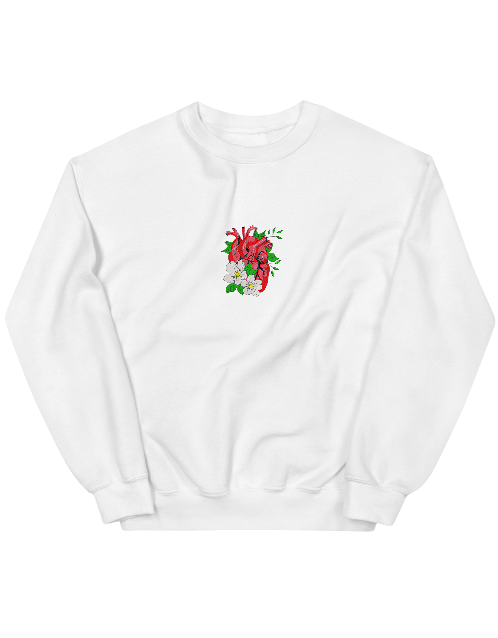 Floral heart sweatshirt