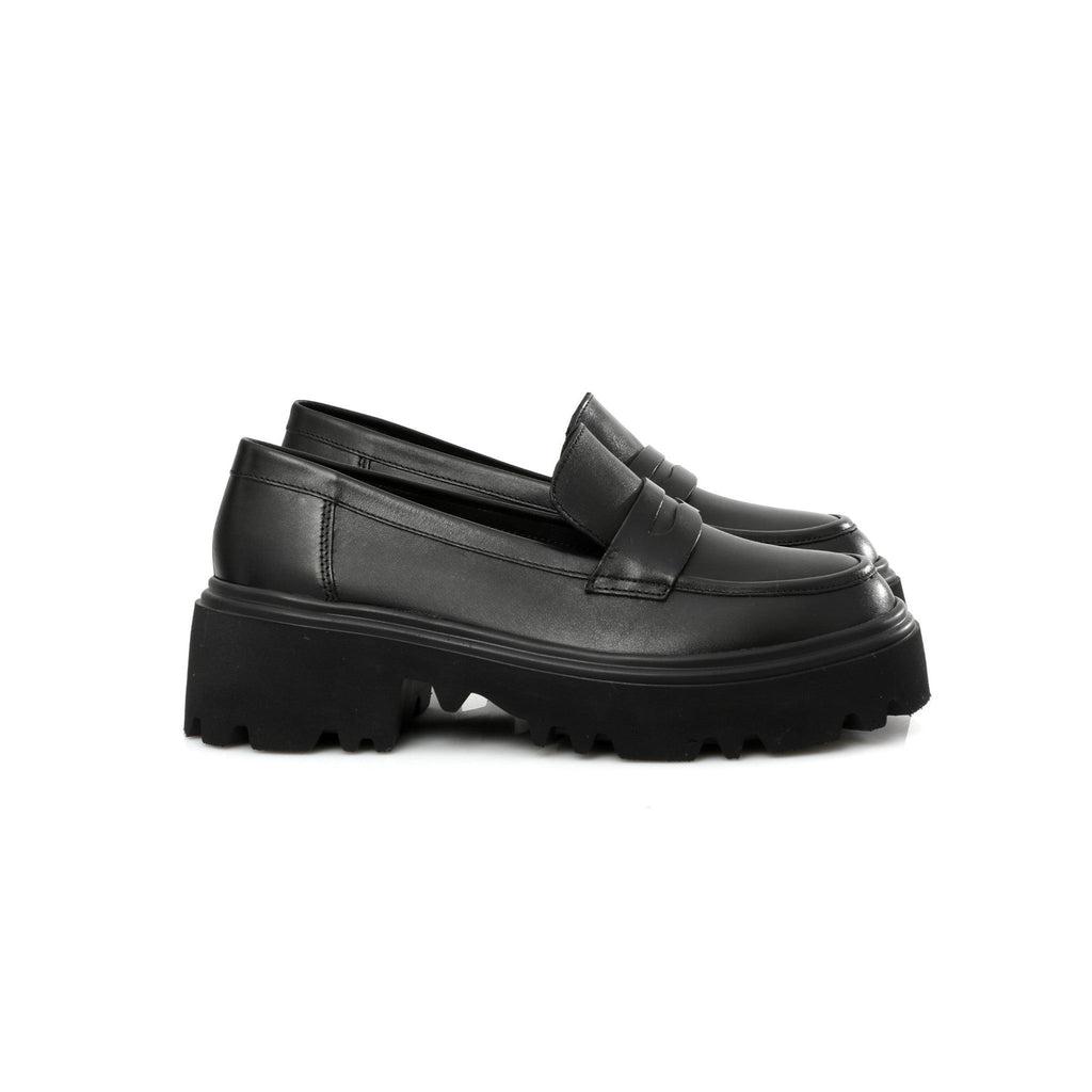 Chunky Penny Loafer Noire