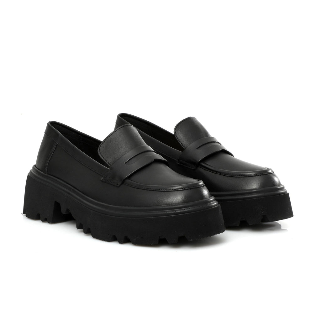 Chunky Penny Loafer Noire