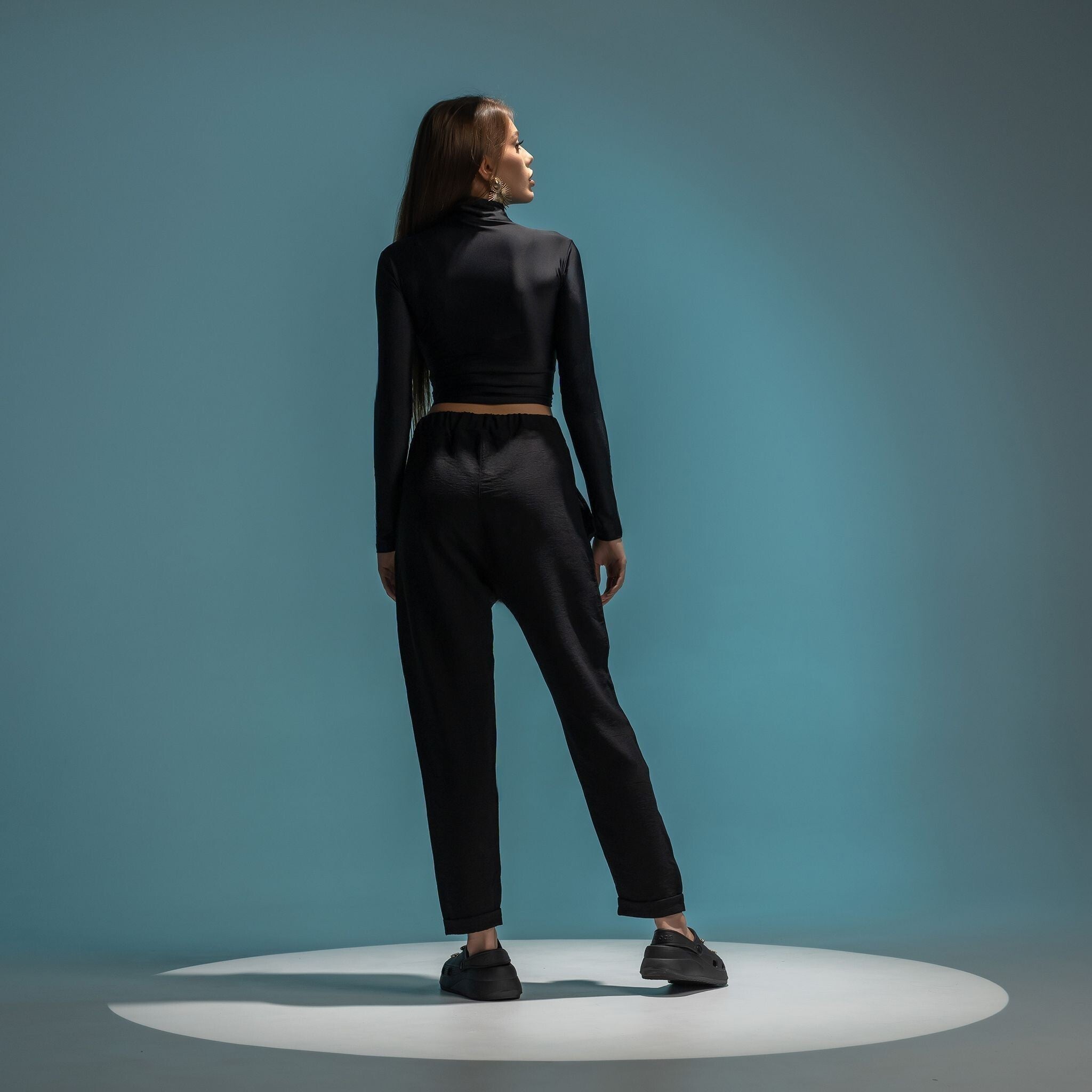 Bustiera din lycra cu fermoar Allure