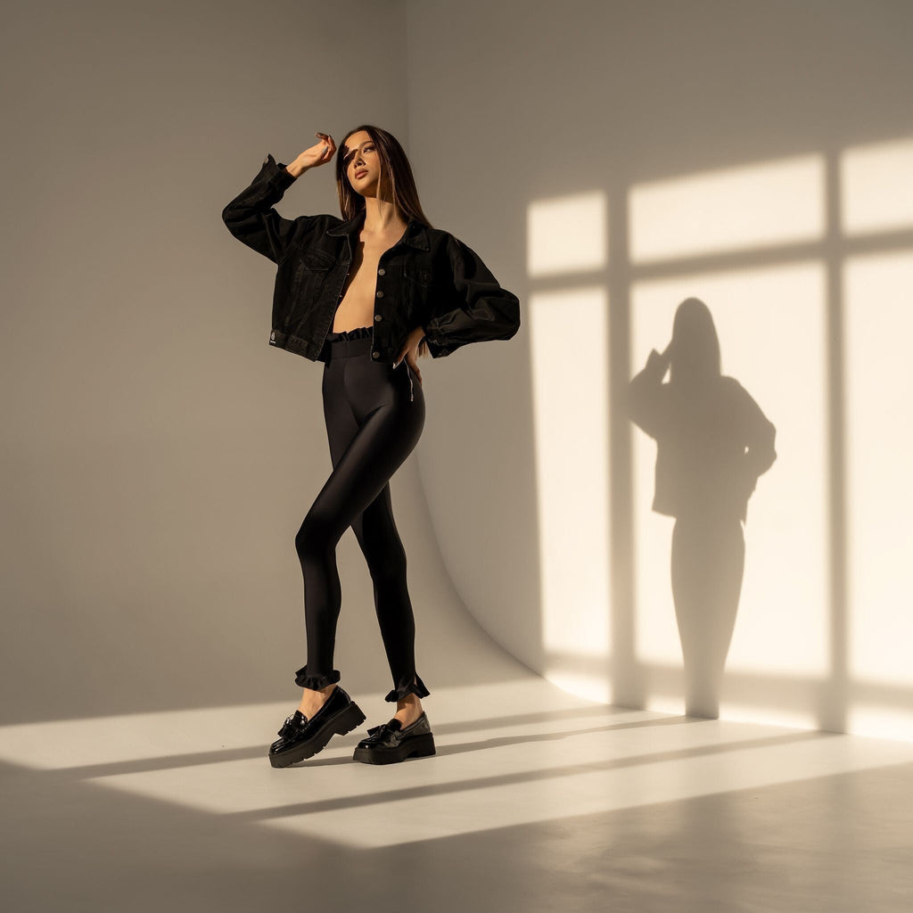 Colanti modelatori cu volan in talie No Name