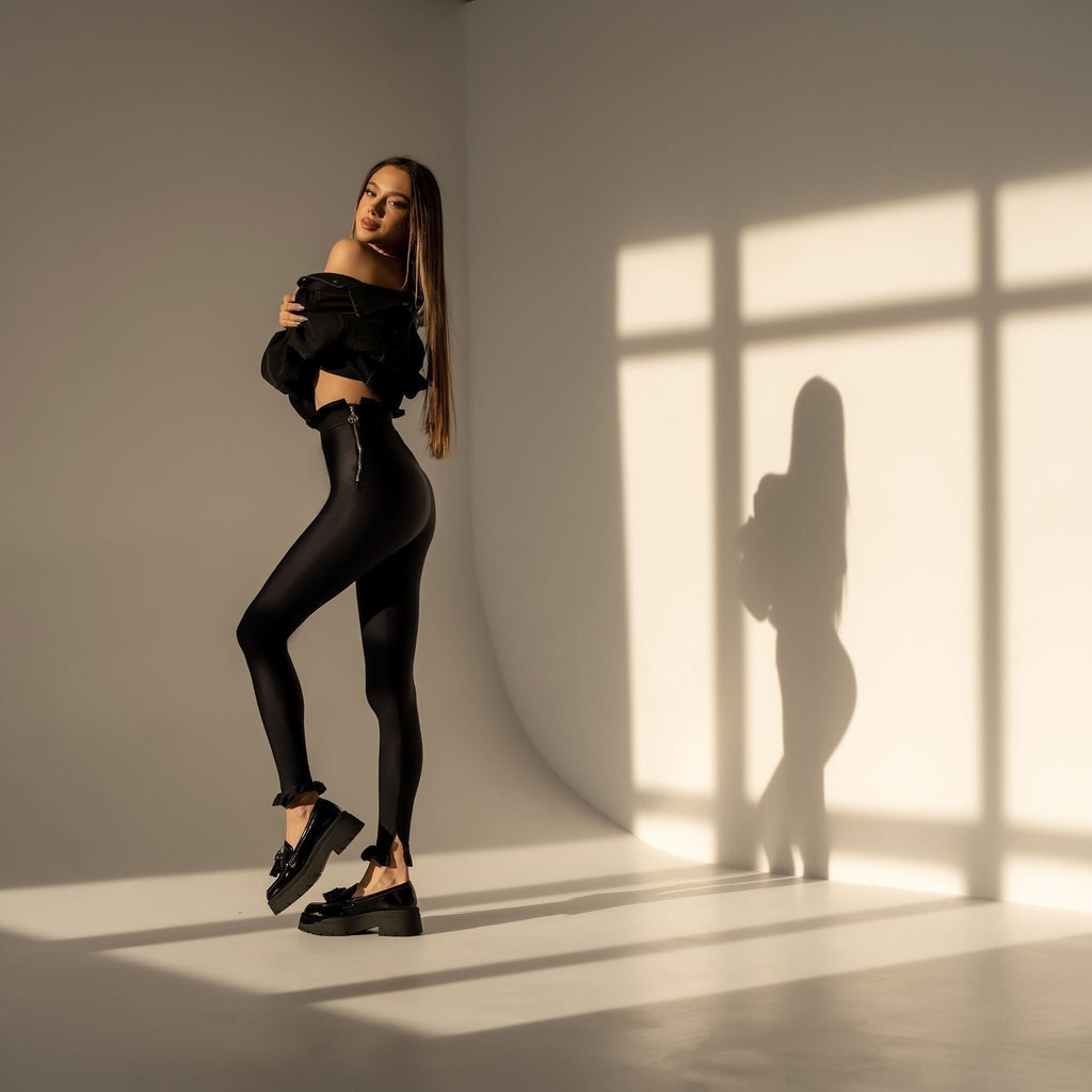 Colanti modelatori cu volan in talie No Name