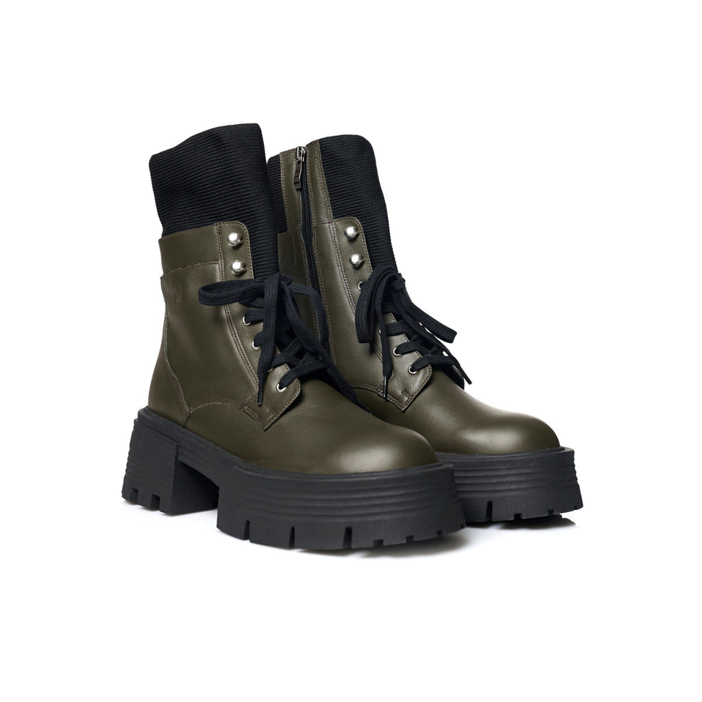 Brodequin Vert | Chaussette