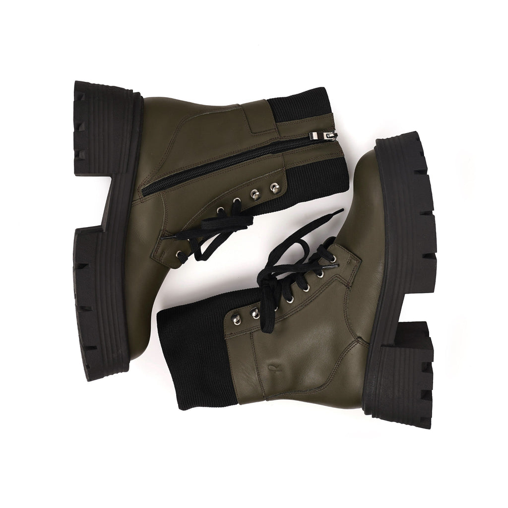 Brodequin Vert | Chaussette