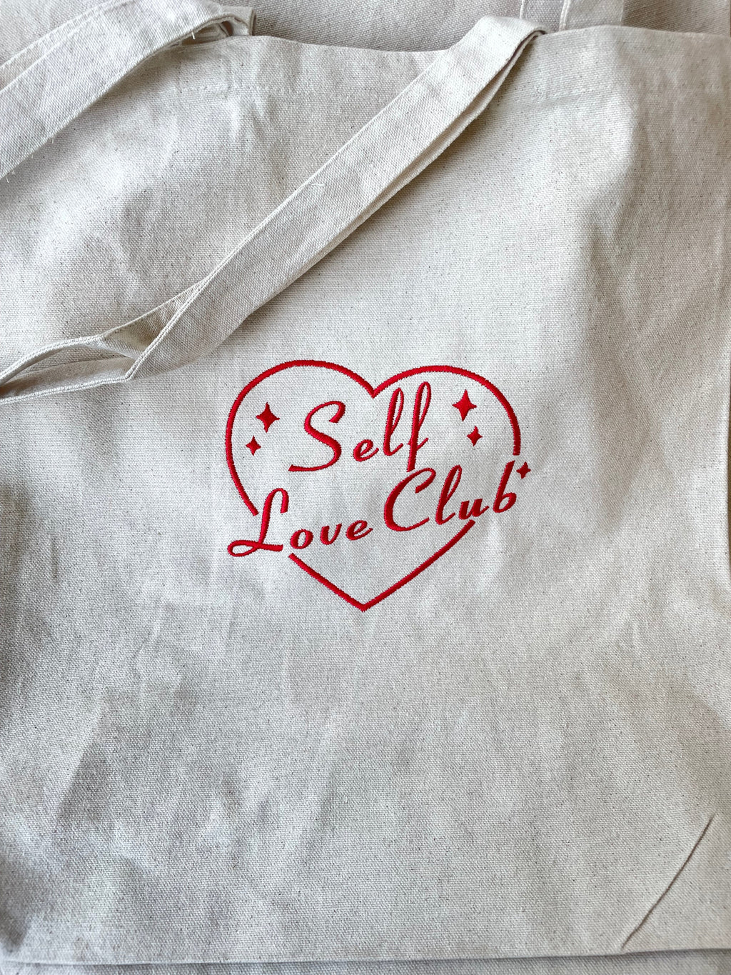 Self love club tote bag