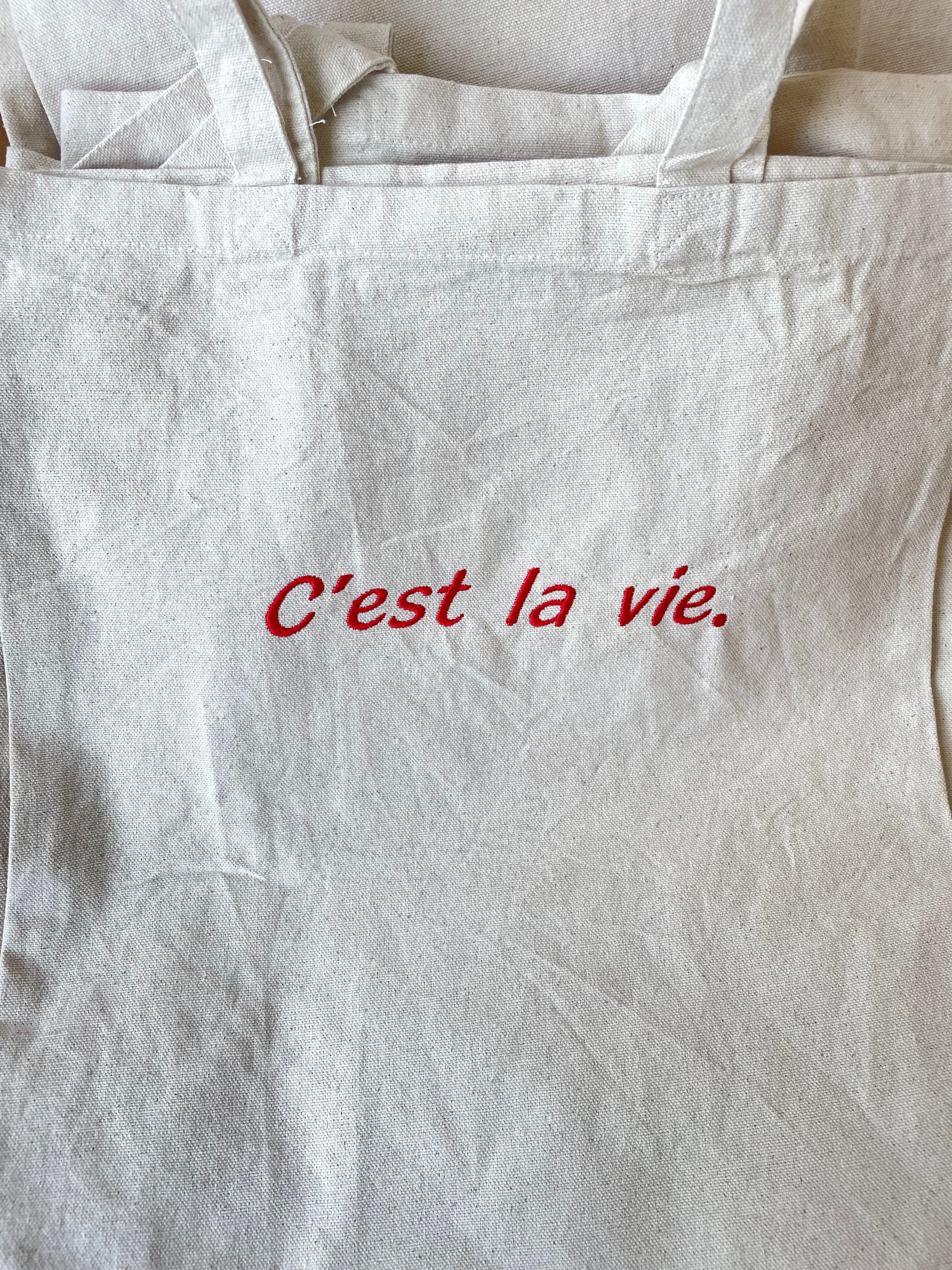 C'est la vie tote bag