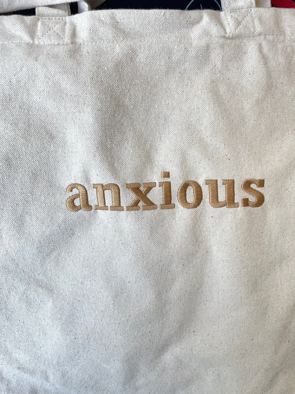 Anxious tote bag