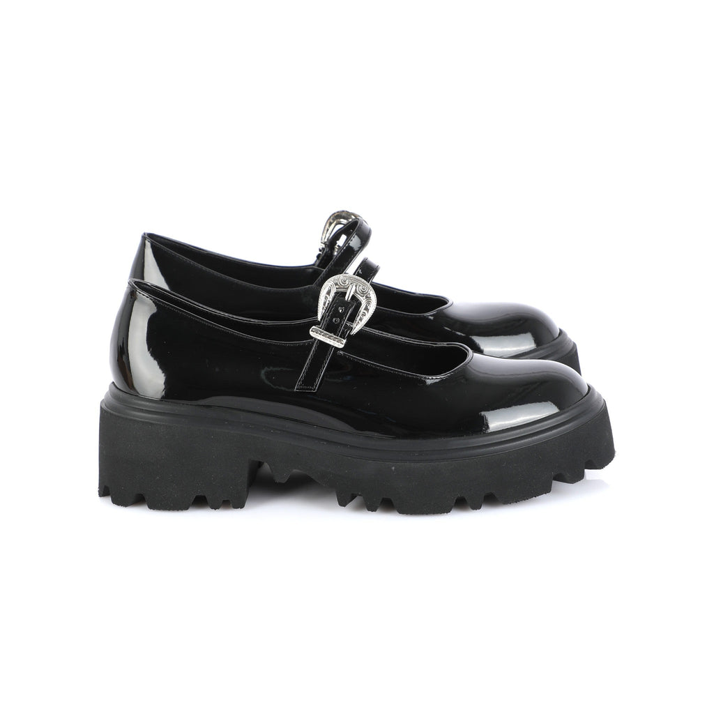 Chunky Mary Jane Obsidian | Western Buckle