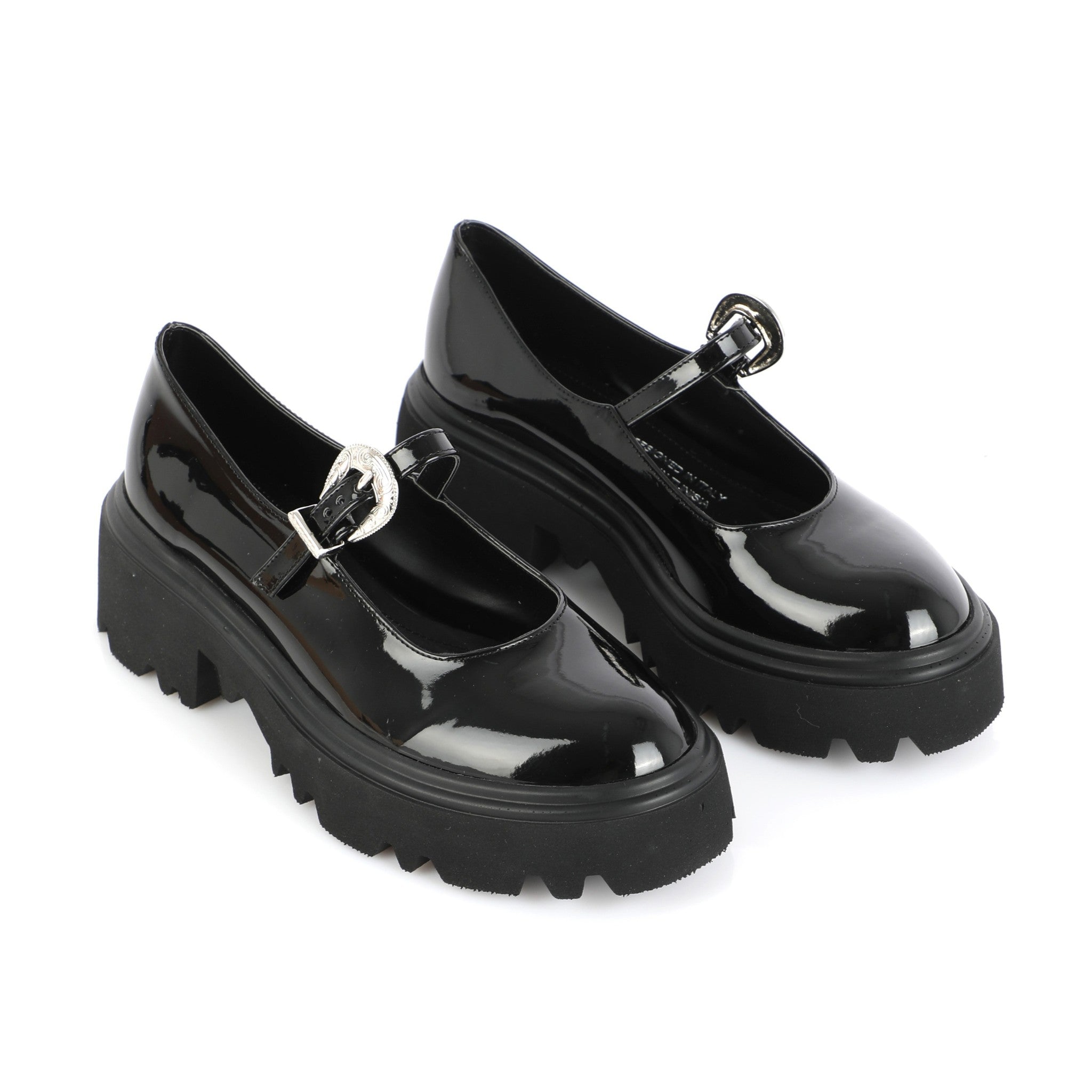 Chunky Mary Jane Obsidian | Western Buckle