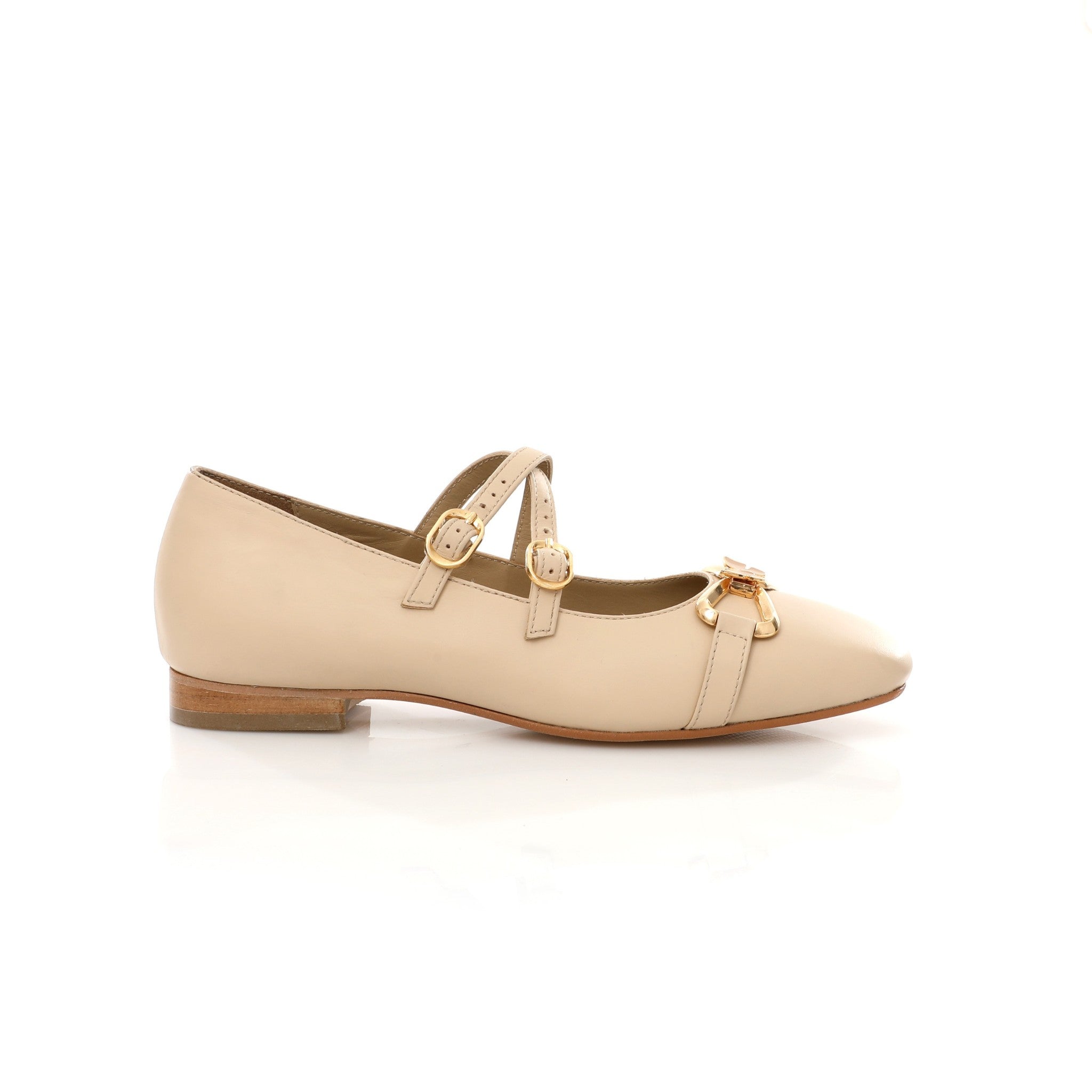 Ballerina Mary Jane Crème | Butterfly Bow