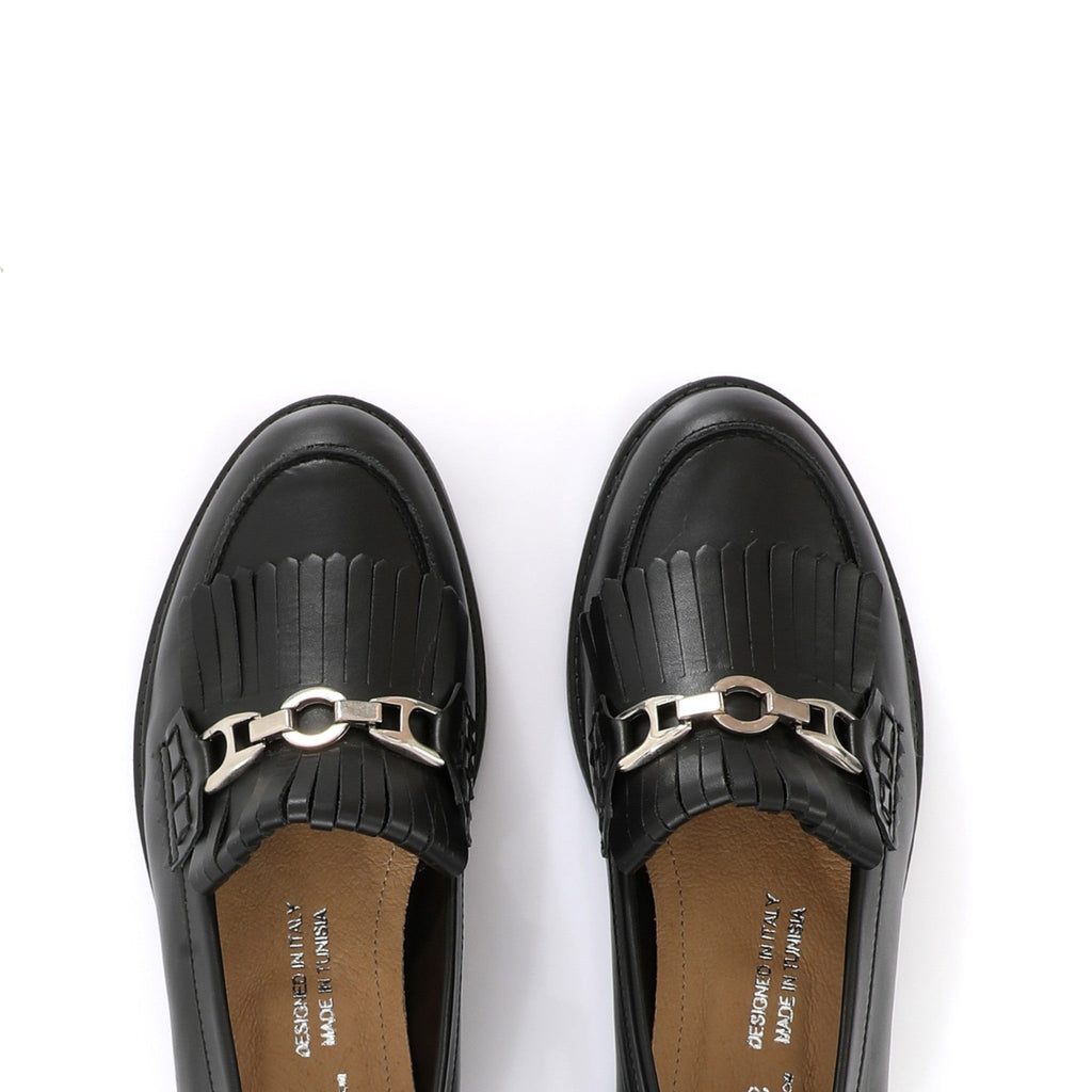Classic Loafer Noire | Fringe