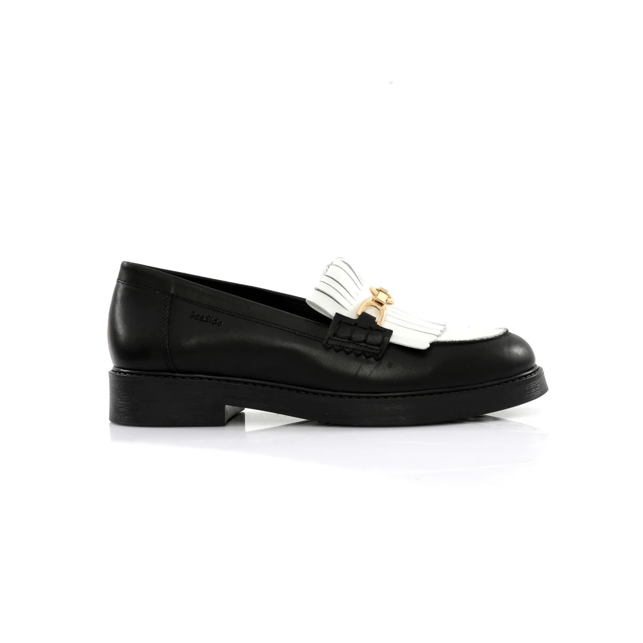 Classic Loafer Noire & Blanc | Fringe