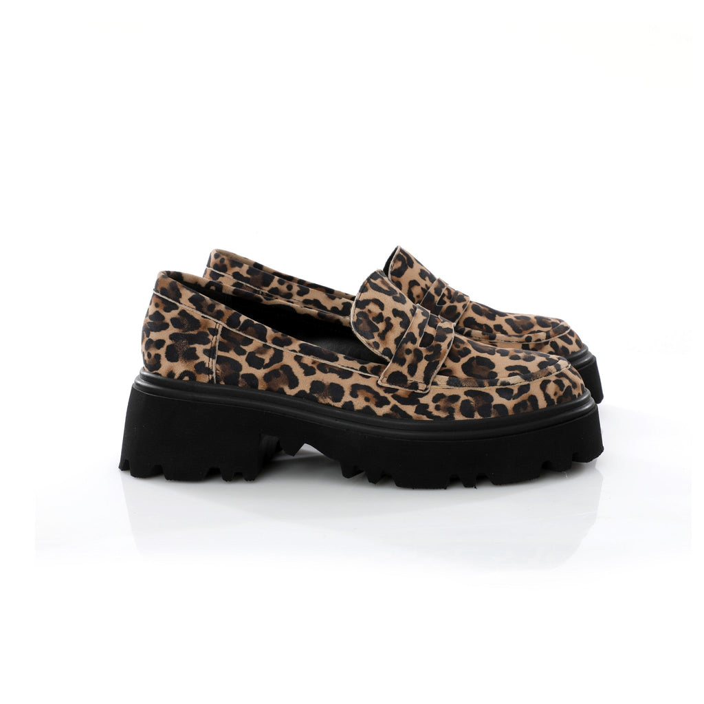 Chunky Penny Loafer Leopard