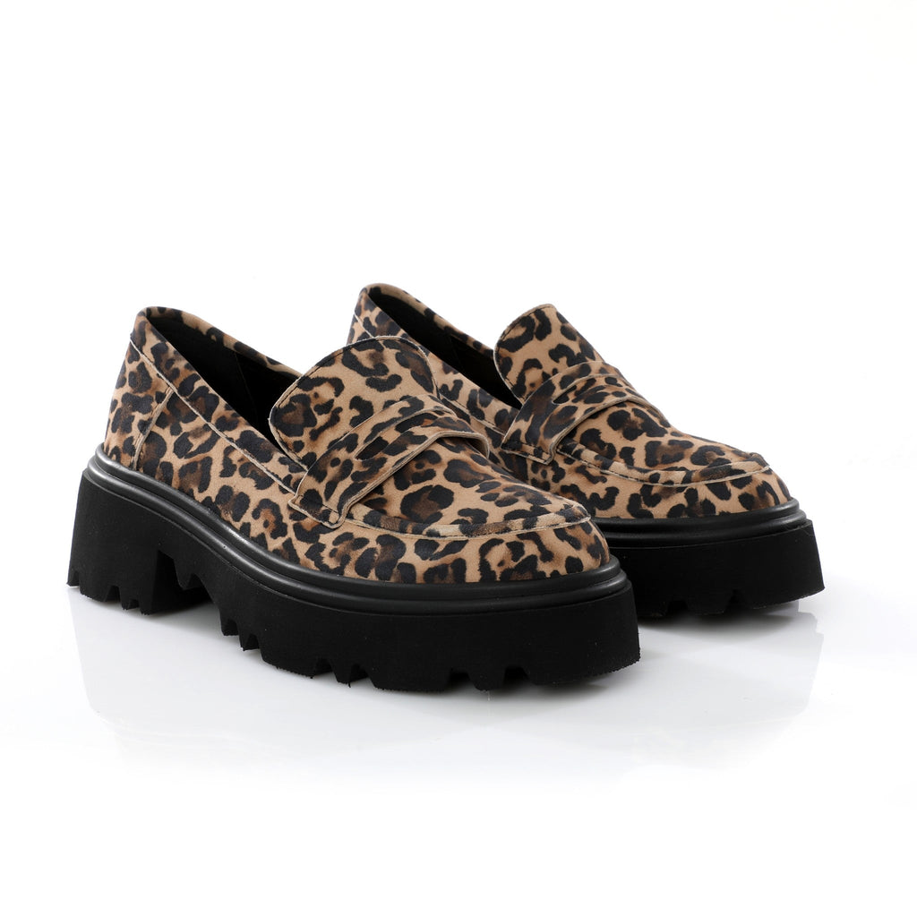 Chunky Penny Loafer Leopard