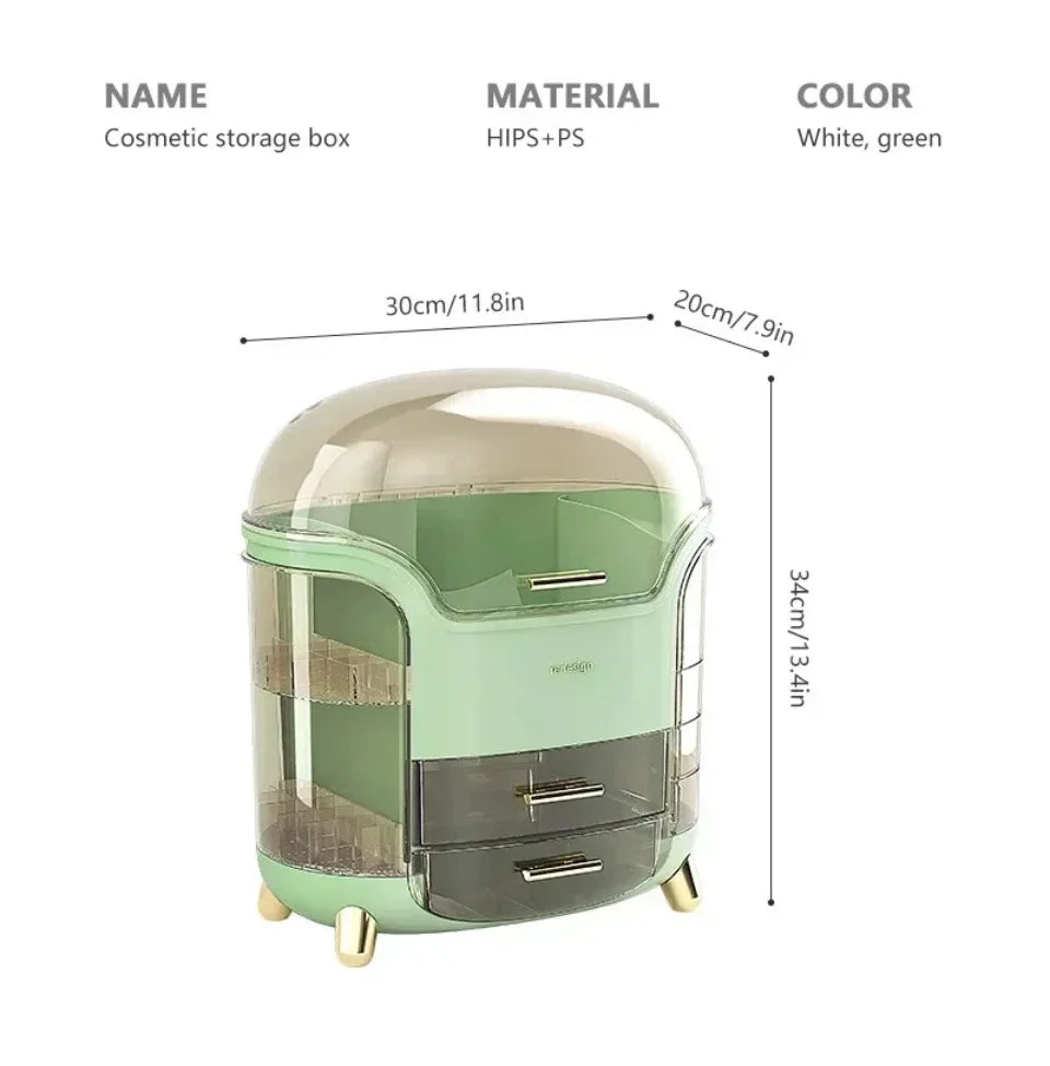 Transparent Jewelry Cosmetic Storage Box