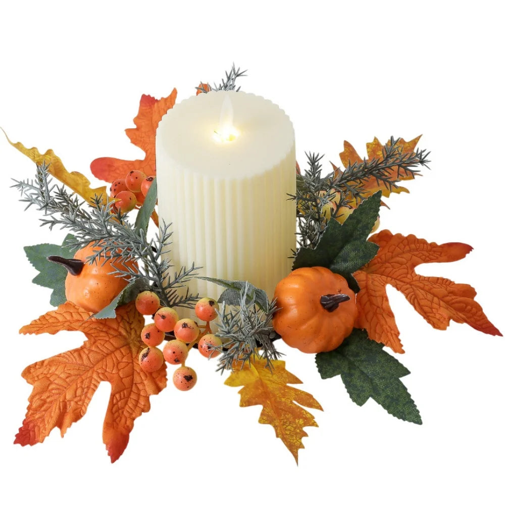 Simulated Maple Leaf Candlestick