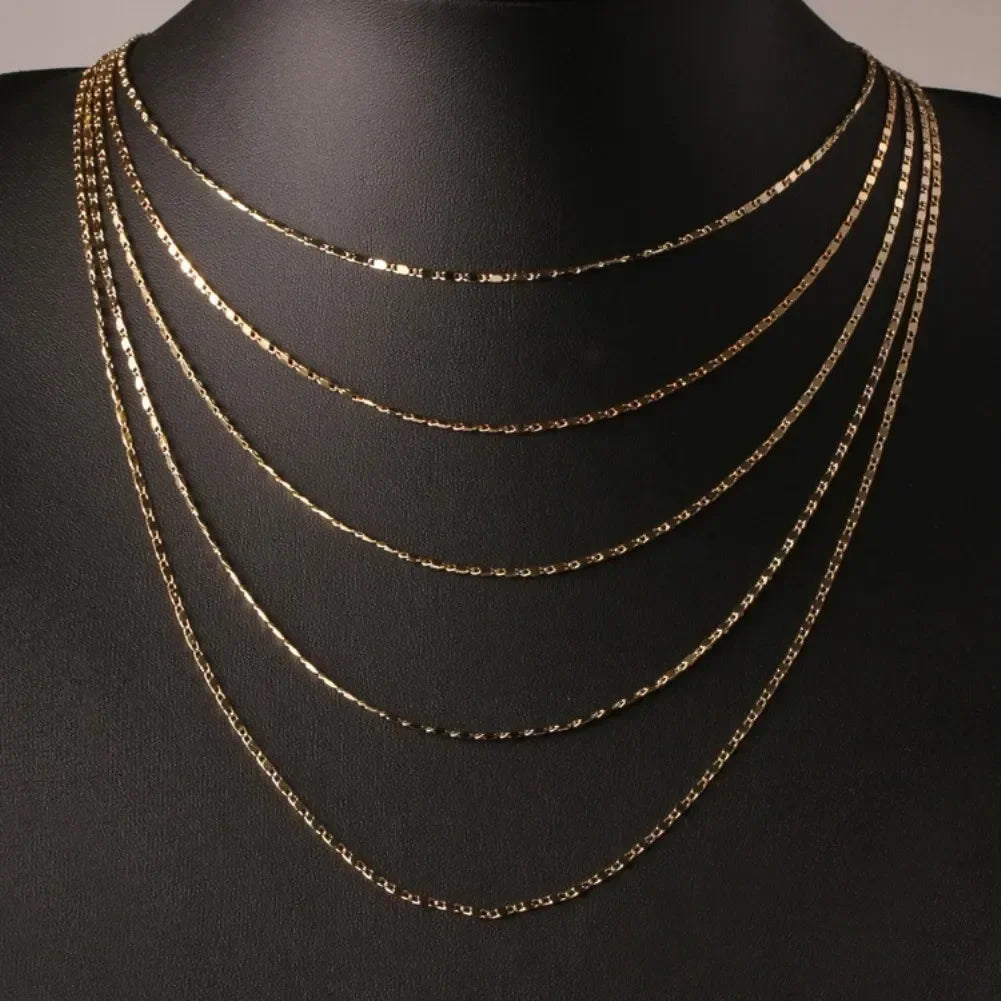 40-75cm 18k Gold Color