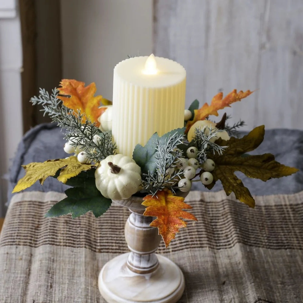 Simulated Maple Leaf Candlestick