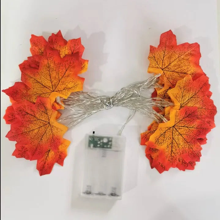 Fall Thanksgiving  Artificial Maple Leaf Leaves 10/20LED